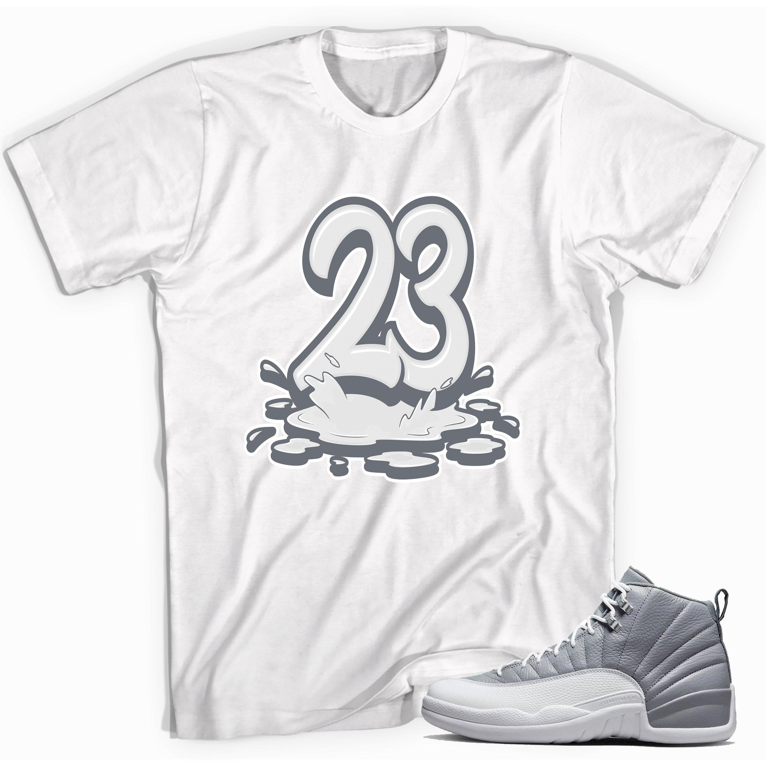 Number 23 Melting Shirt AJ 12 Retro Stealth photo