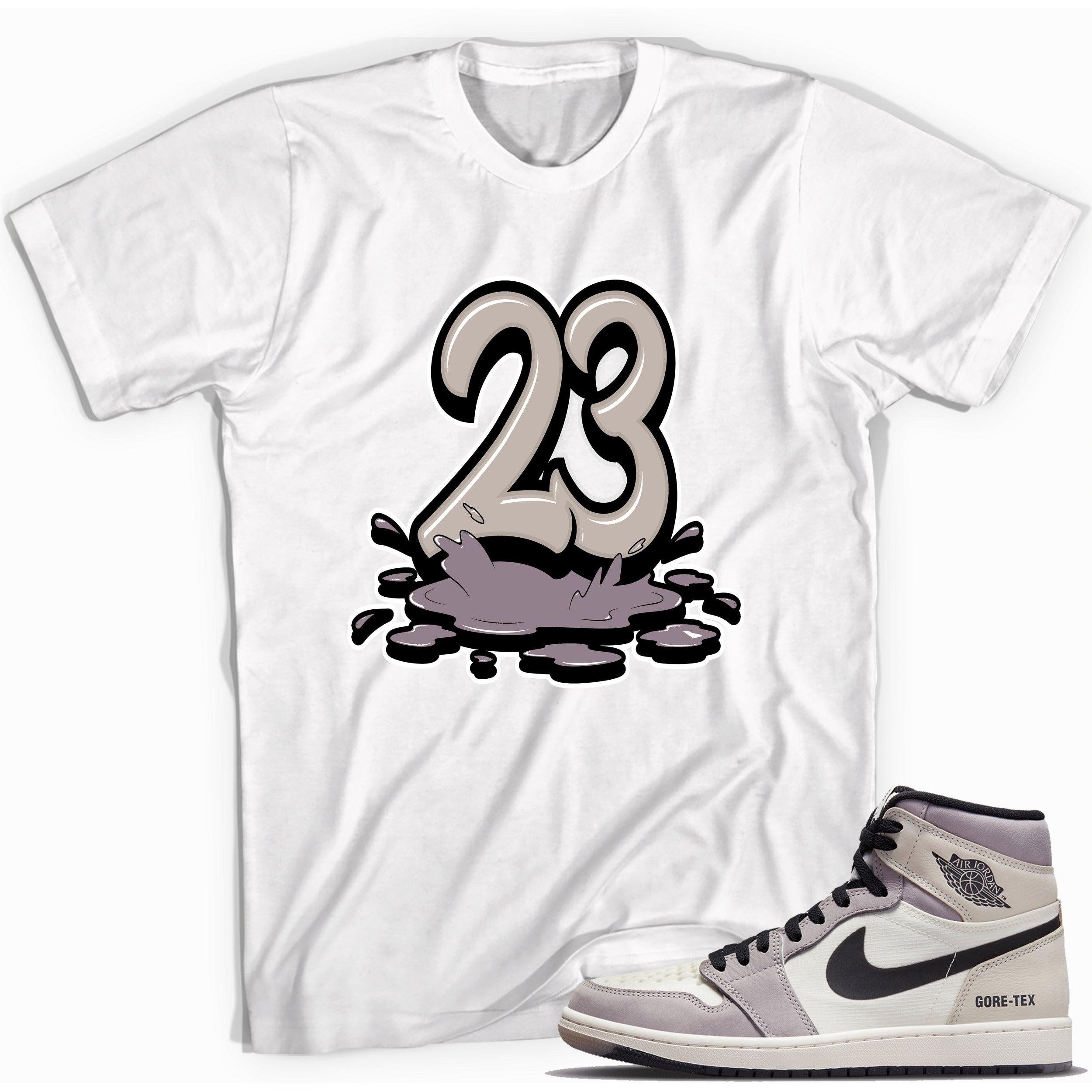 Number 23 Melting Shirt AJ 1 High Element Gore-Tex Light Bone photo