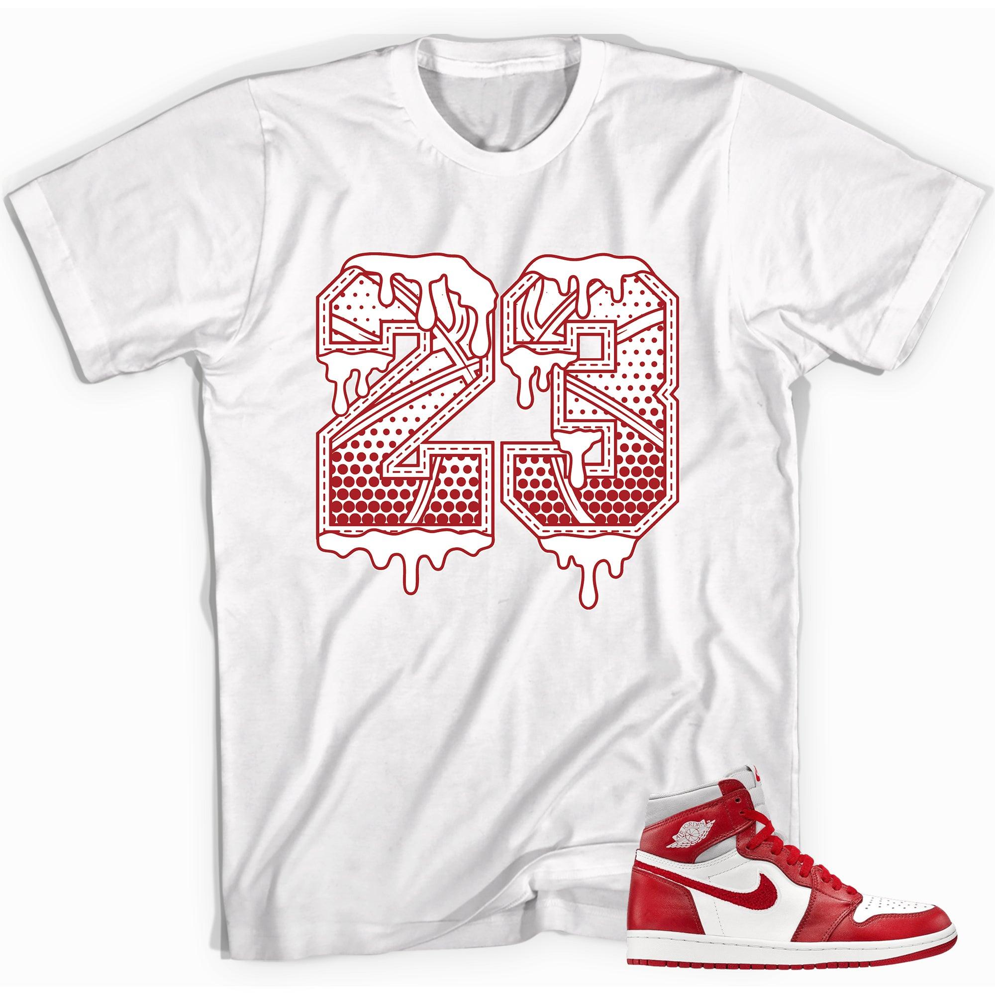 Number 23 Ball Shirt AJ 1 High OG Newstalgia Chenille photo