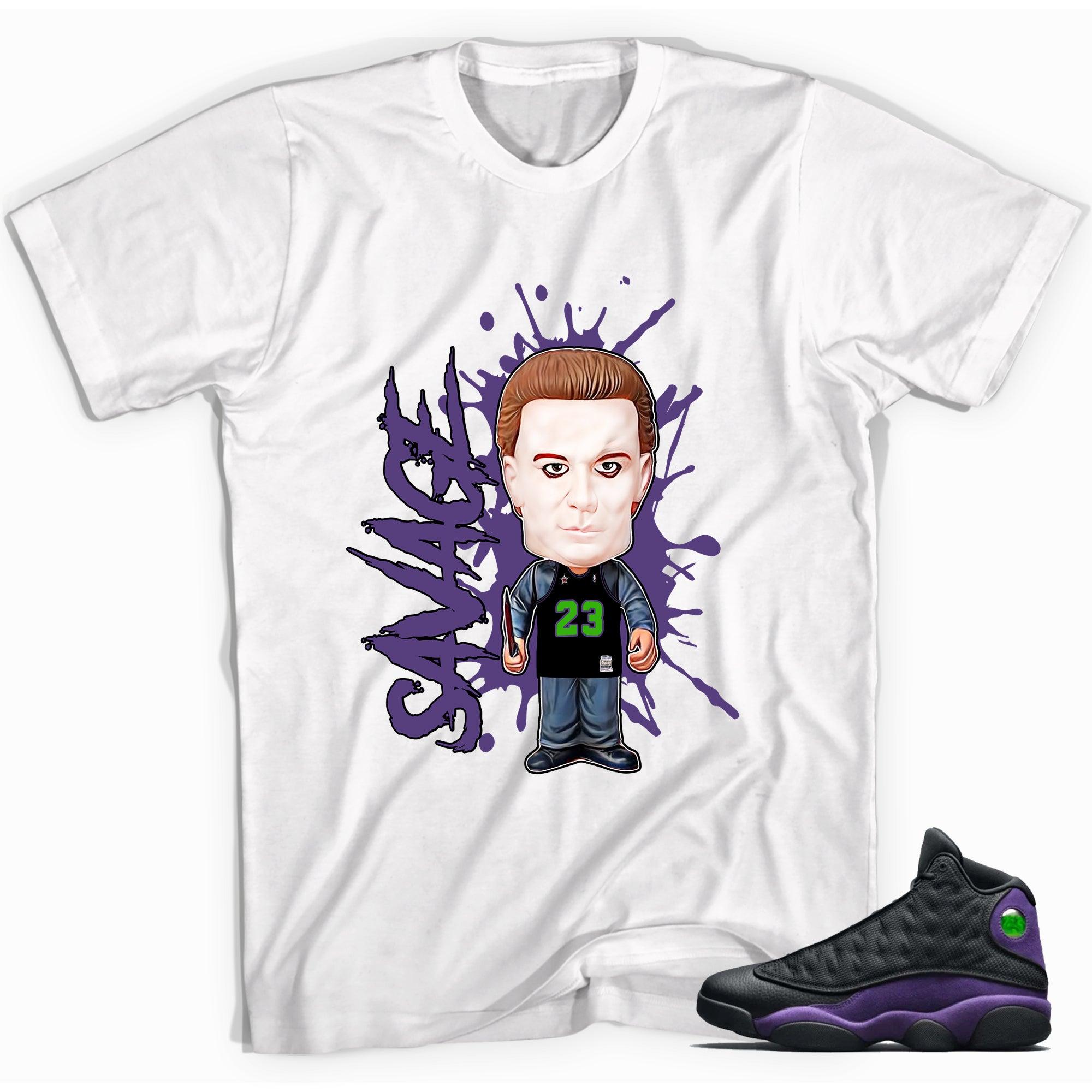 Savage Shirt Air Jordan 13s Court Purple photo