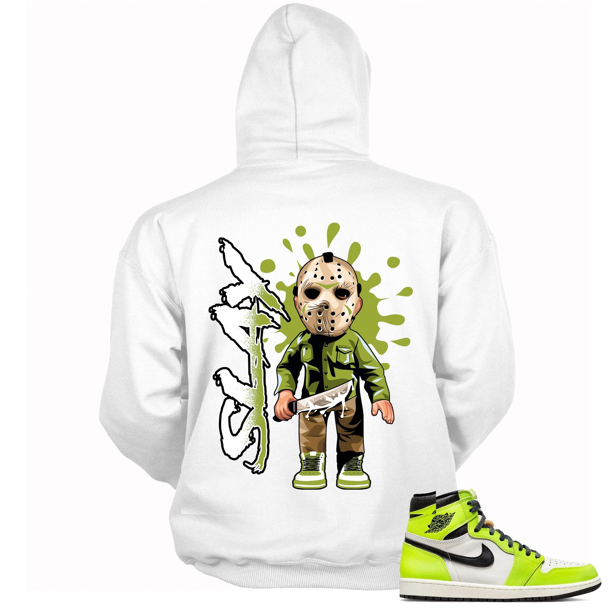 White Slay Hoodie AJ 1 High OG Visionaire photo