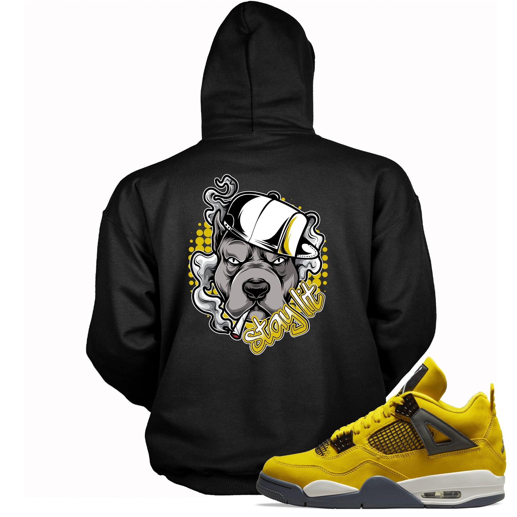 Stay Lit Hoodie Air Jordan 4 Retro Lightning photo