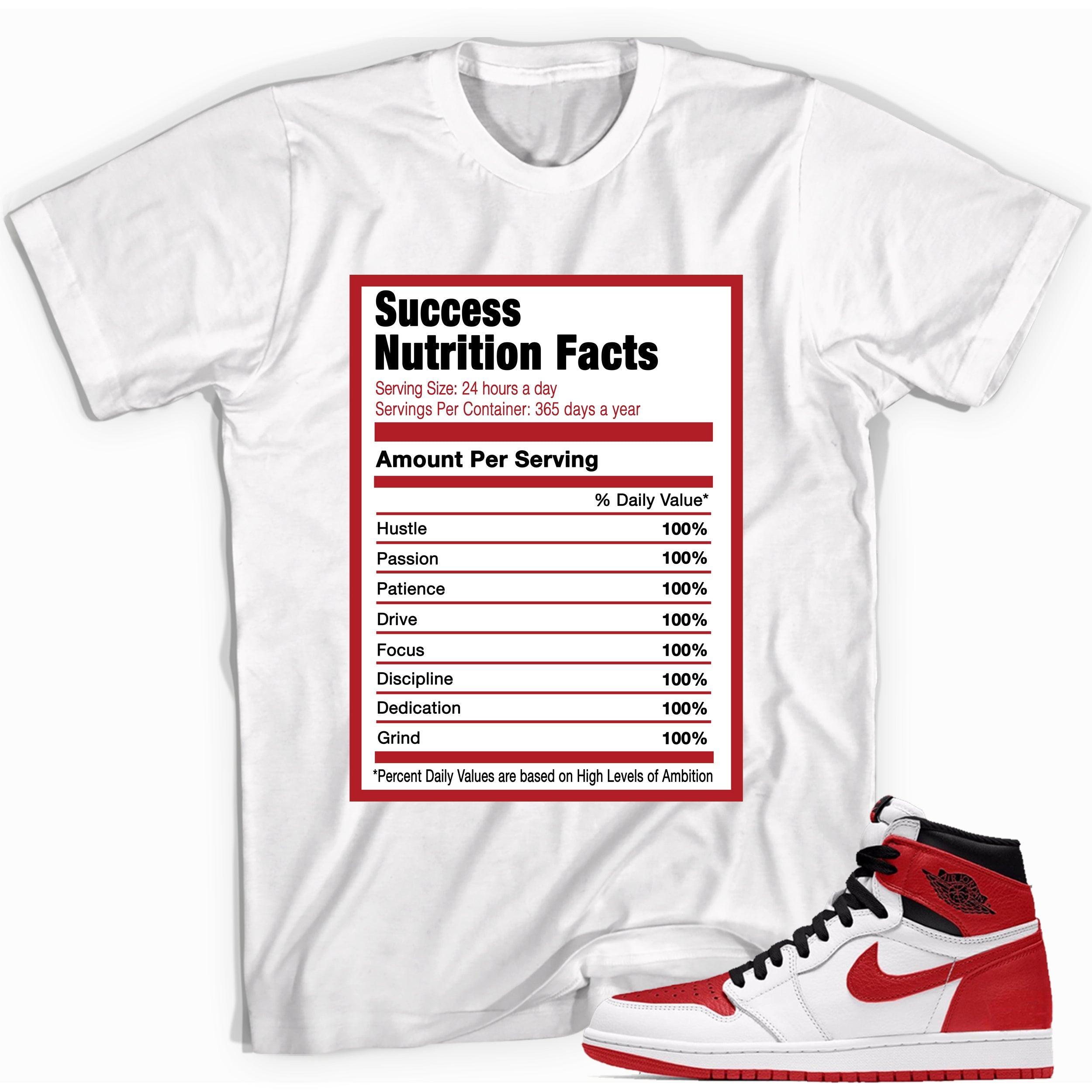 Success Nutrition Sneaker Tee AJ 1 Retro High OG Heritage photo