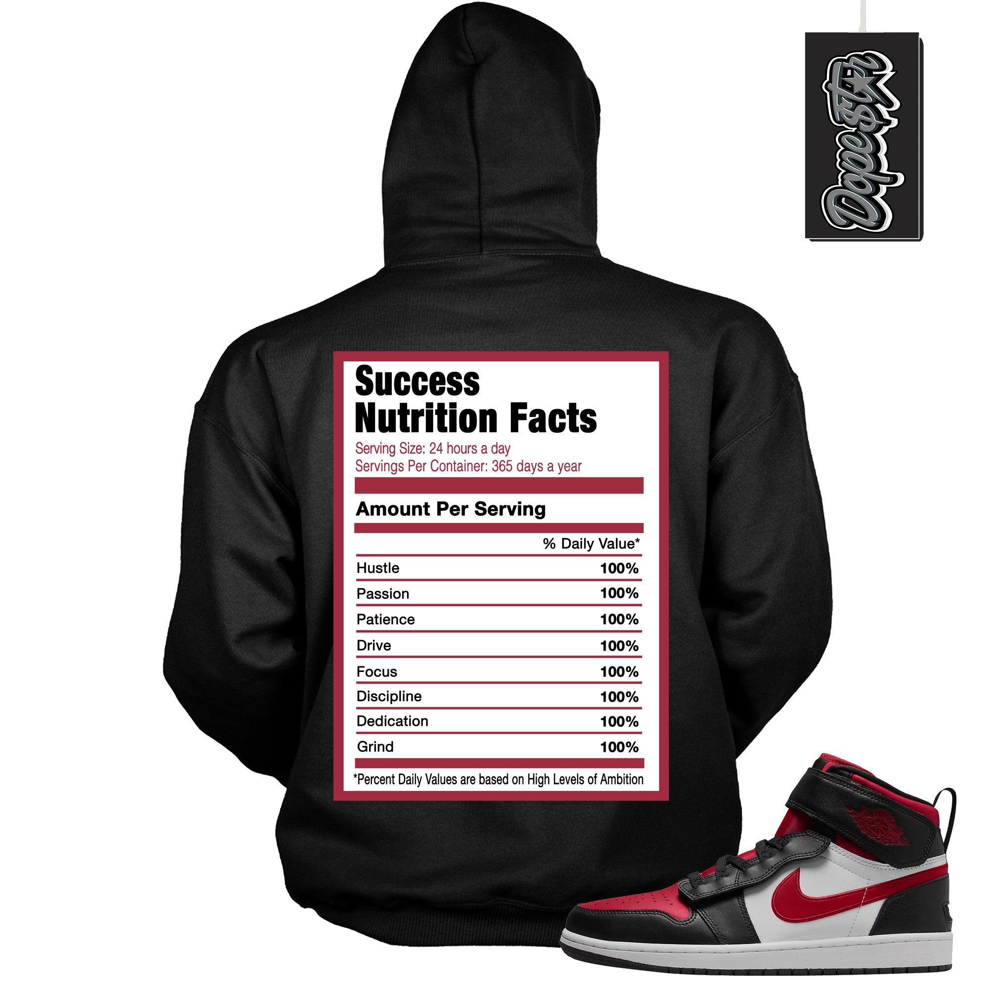 Success Nutrition Sneaker Sweatshirt AJ 1 High FlyEase Black White Fire Red photo