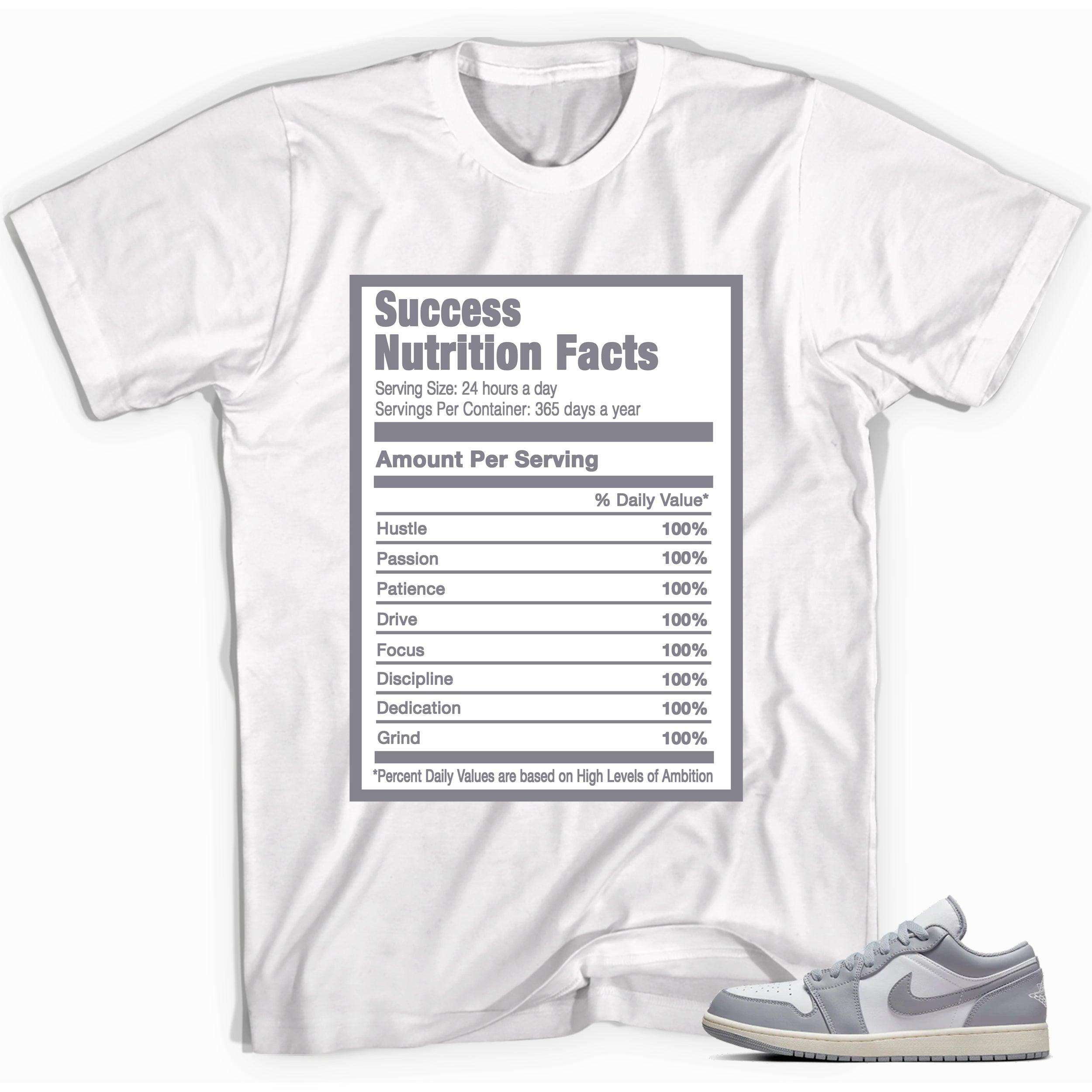 Success Nutrition Sneaker Tee AJ 1 Low Vintage Stealth Grey photo