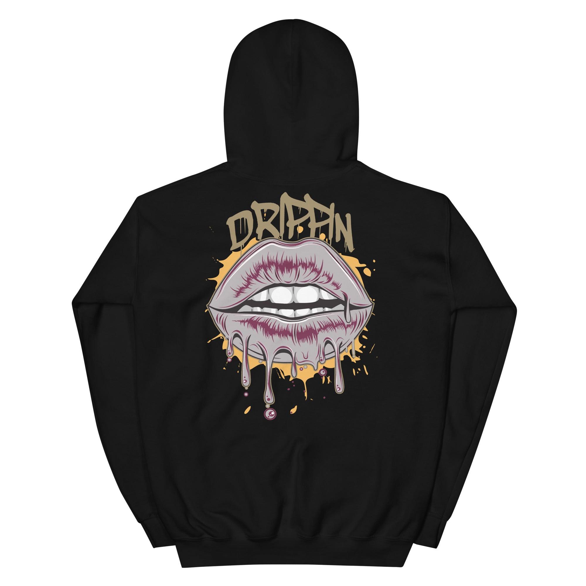 6s Bordeaux Hoodie Drippin Lips