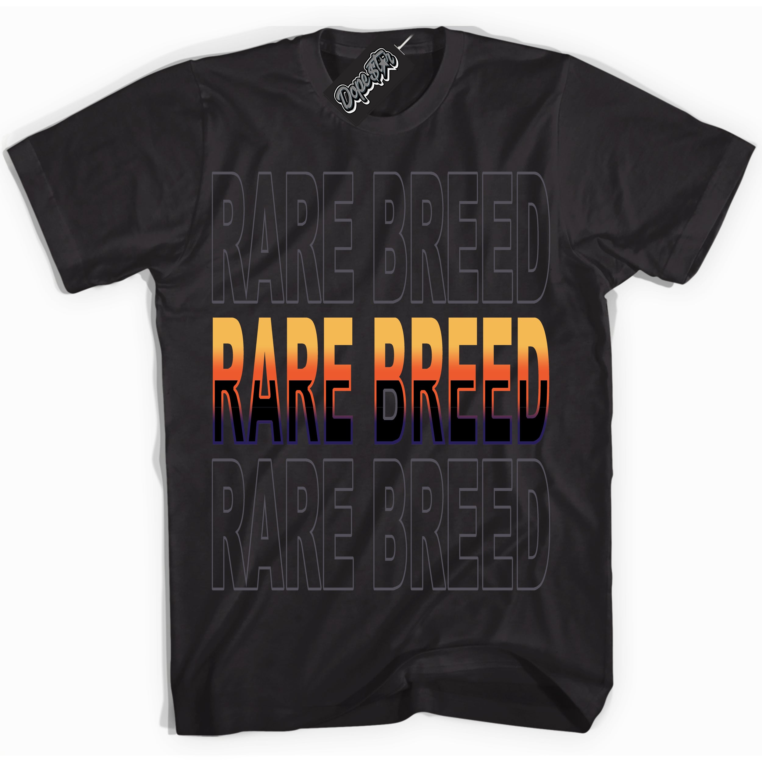 Cool Black Shirt with “ Rare Breed” design that perfectly matches J Balvin Rio 3s Sneakers.