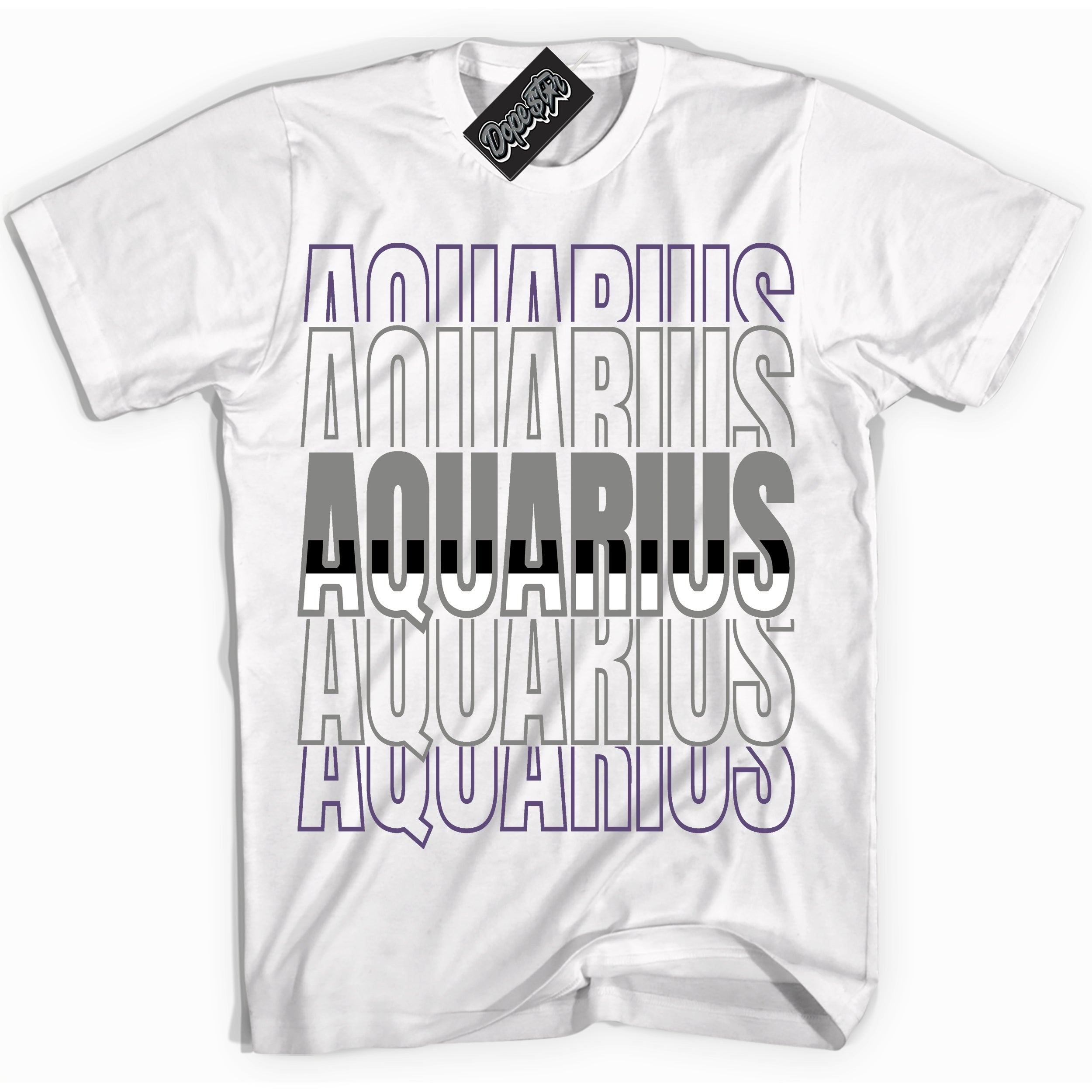 Cool White Shirt with “ Aquarius” design that perfectly matches Punk Rock 1s Sneakers.