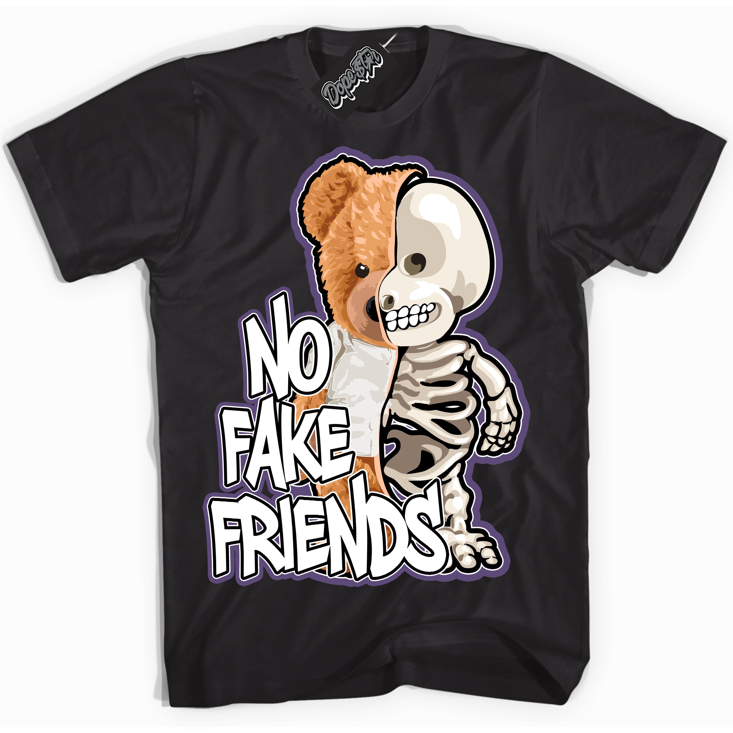 Cool Black Shirt with “ No Fake Friends” design that perfectly matches Punk Rock 1s Sneakers.