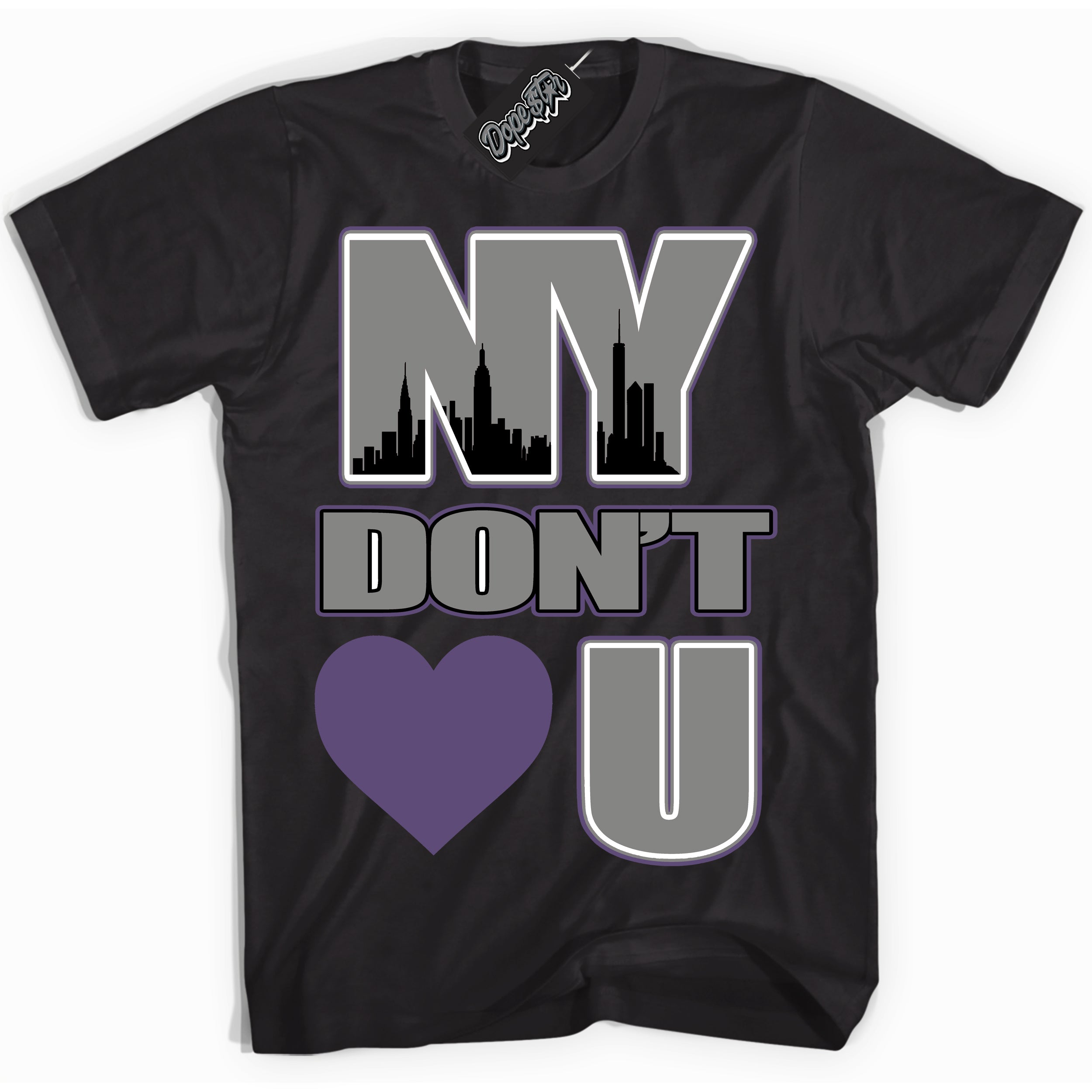 Cool Black Shirt with “ NY Don't Love You” design that perfectly matches Punk Rock 1s Sneakers.