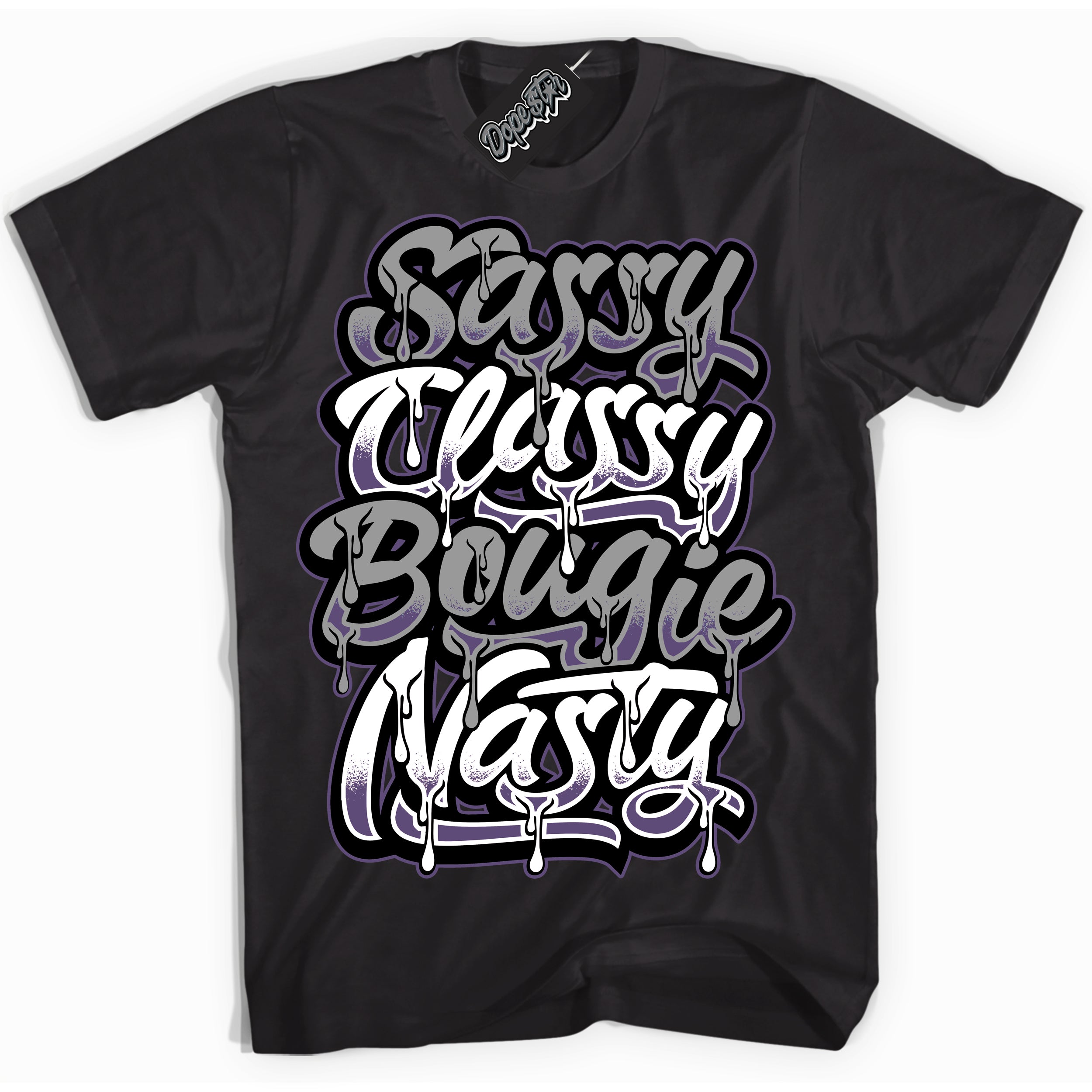 Cool Black Shirt with “ Sassy Classy” design that perfectly matches Punk Rock 1s Sneakers.