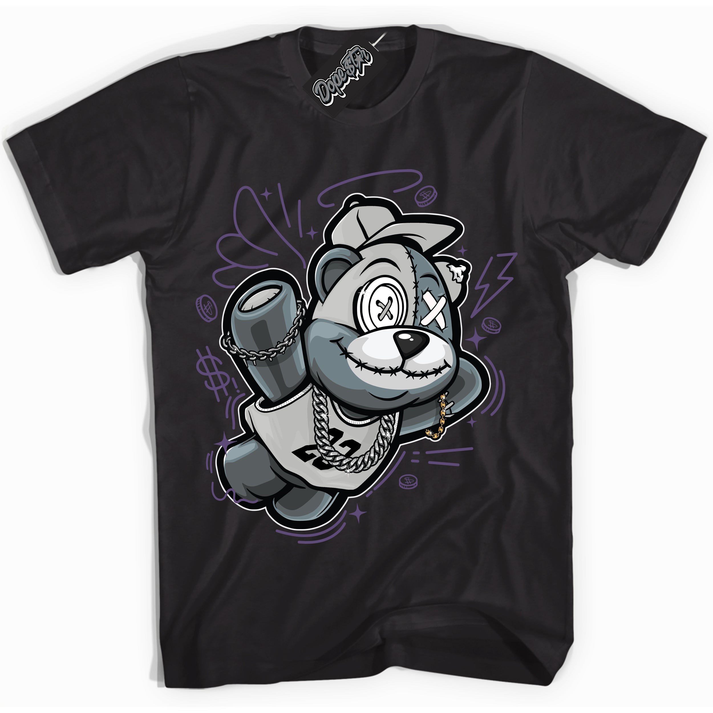 Cool Black Shirt with “ Slam Dunk Bear” design that perfectly matches Punk Rock 1s Sneakers.