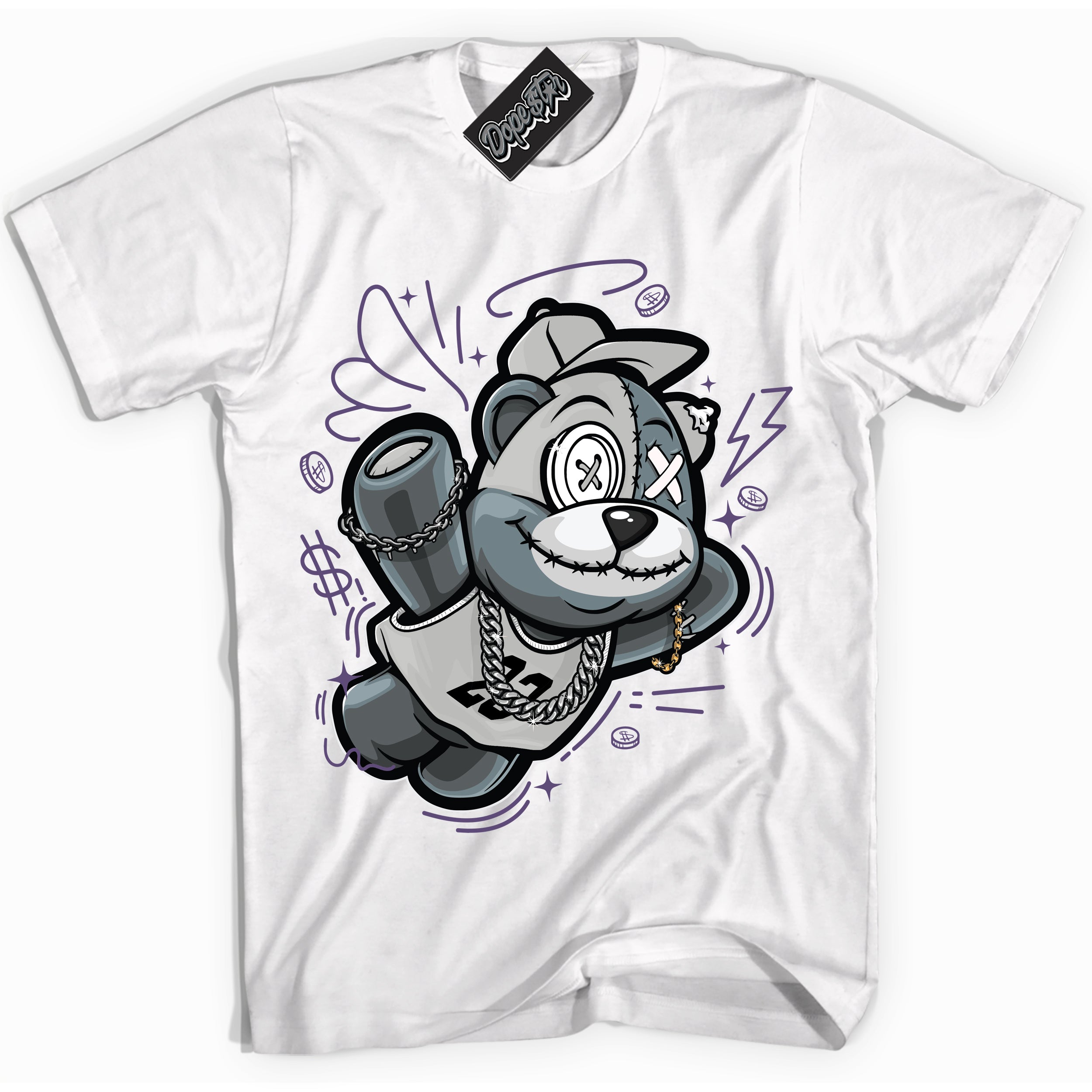 Cool White Shirt with “ Slam Dunk Bear” design that perfectly matches Punk Rock 1s Sneakers.