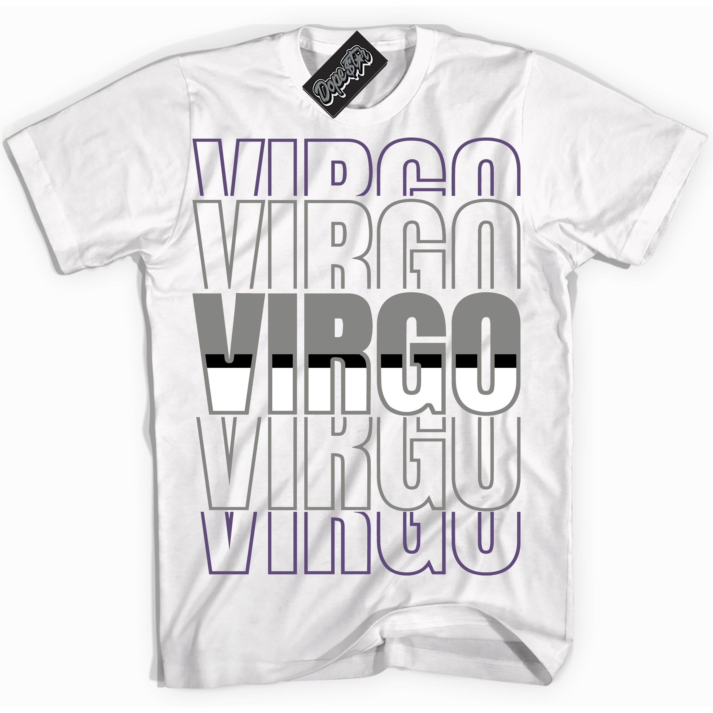 Cool White Shirt with “ Virgo” design that perfectly matches Punk Rock 1s Sneakers.