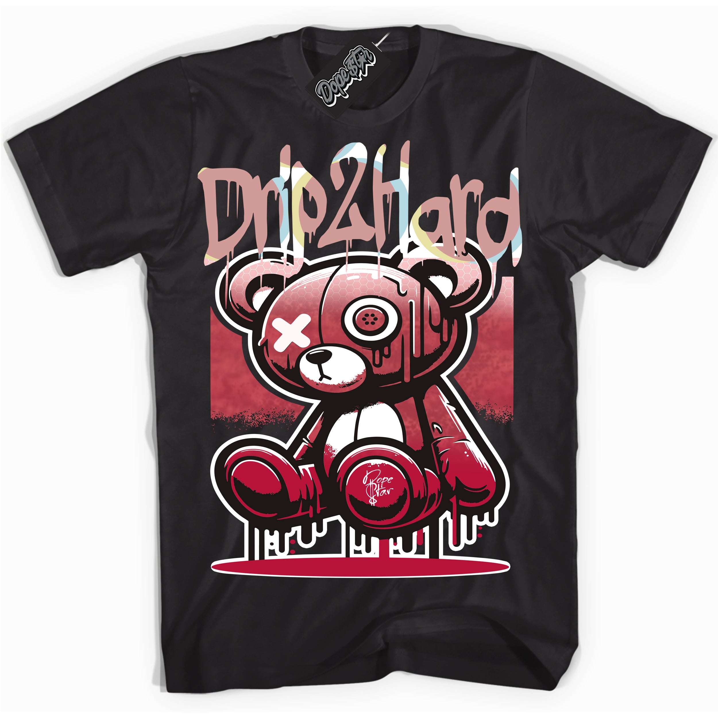 Cool Black graphic tee with “ Drip 2 Hard ” design, that perfectly matches SpiderVerse The Next Chapter 1s