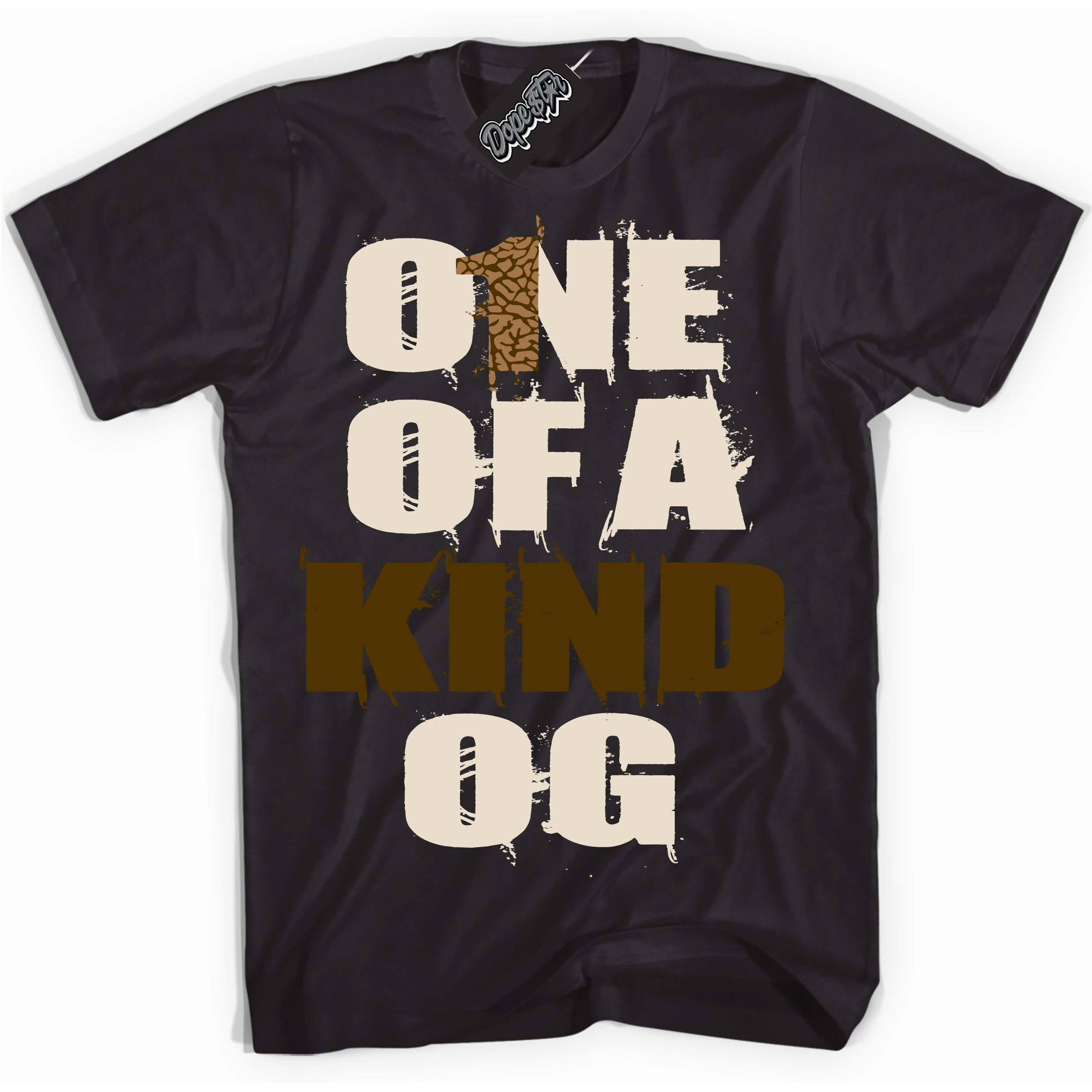 Cool Black graphic tee with “ One Of A Kind ” design, that perfectly matches Palomino 3s sneakers 