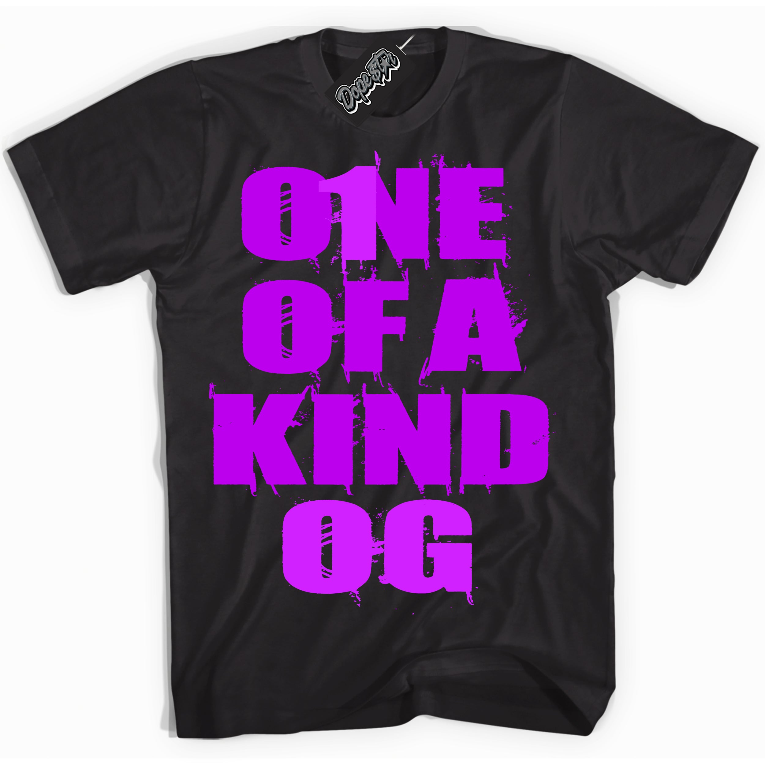 Cool Black Shirt with “ One Of A Kind” design that perfectly matches RTKT Genesis Dunk Sneakers.
