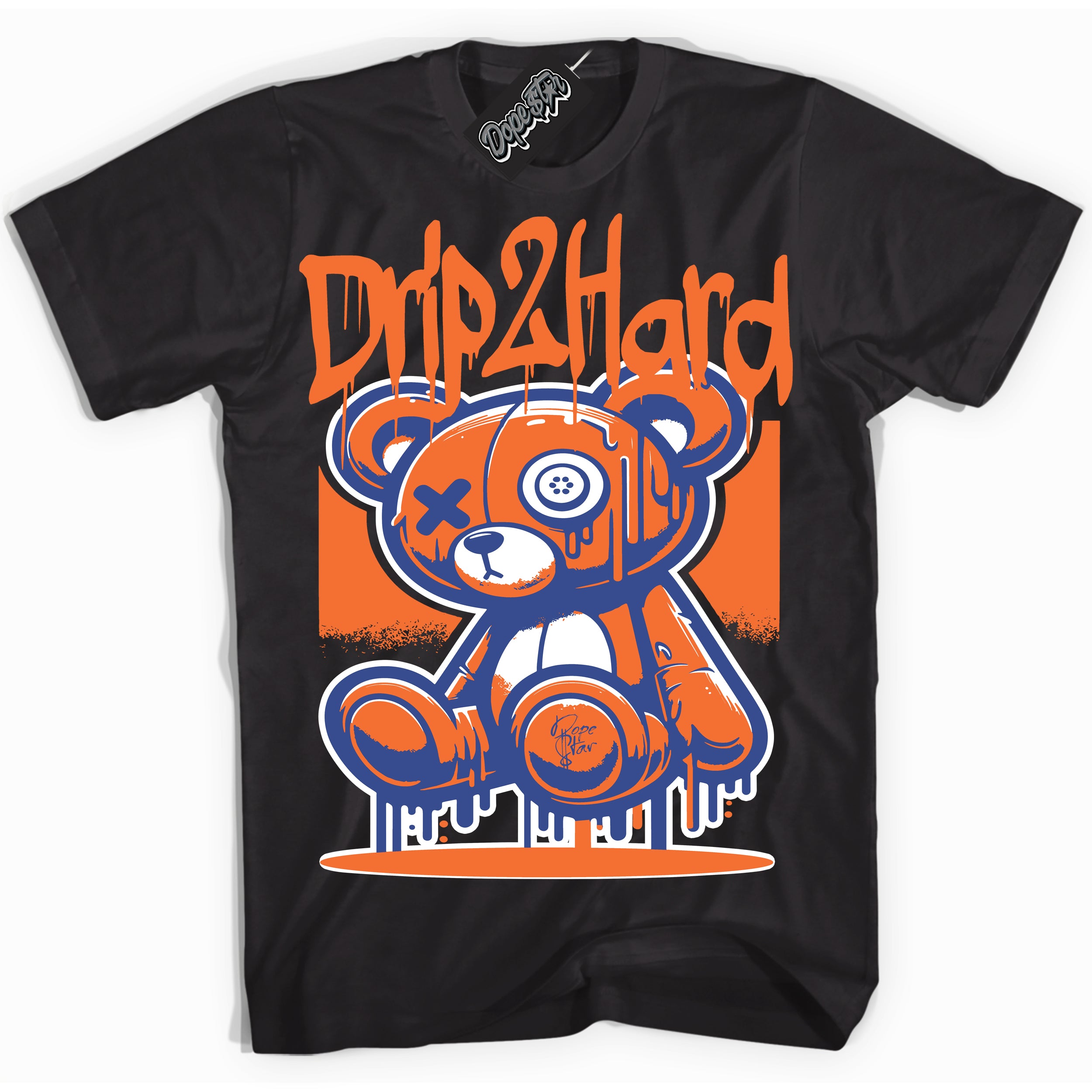 Cool Black Shirt with “ Drip 2 Hard ” design that perfectly matches Low Knicks.
