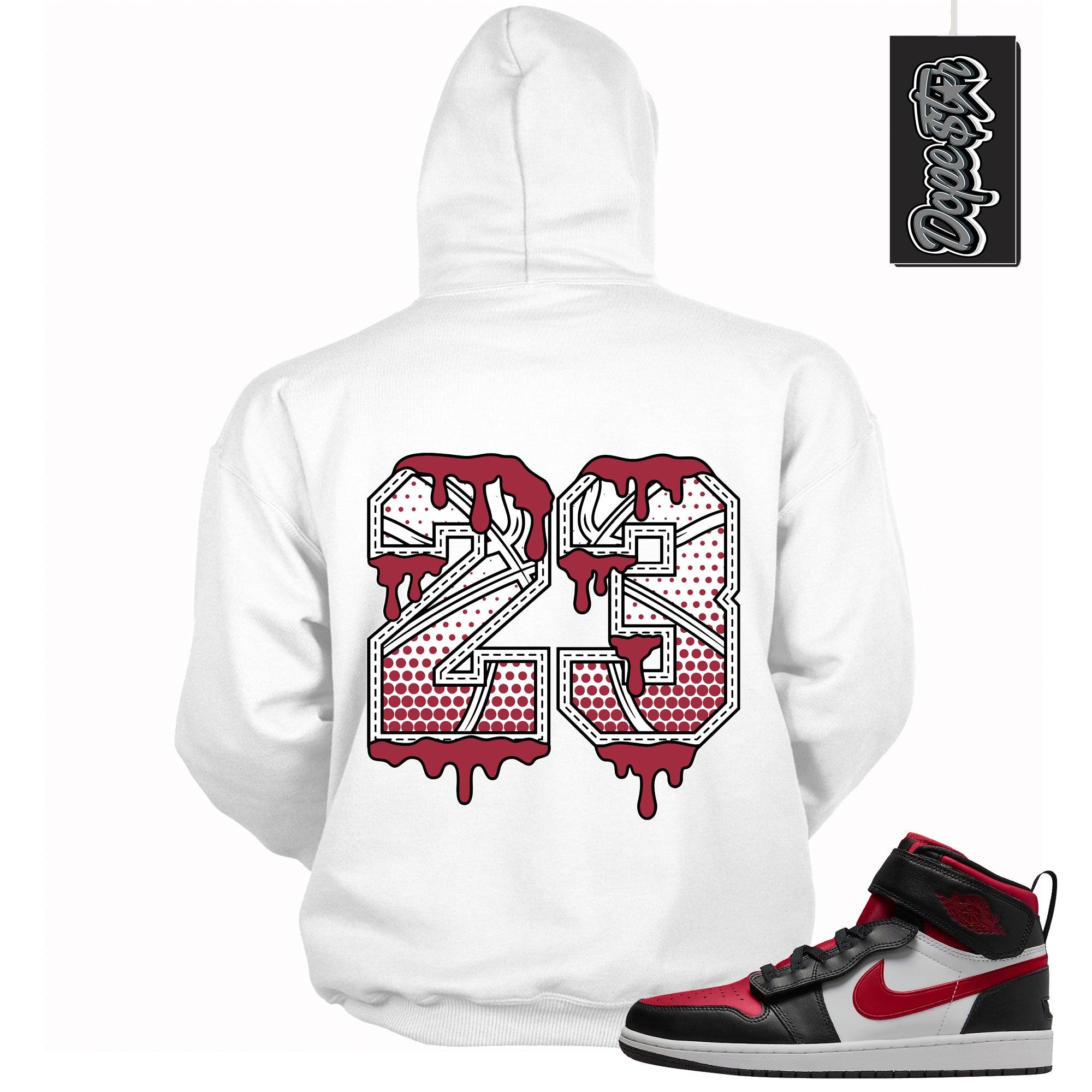 23 Ball Hoodie Air Jordan 1 High FlyEase Black White Fire Red photo
