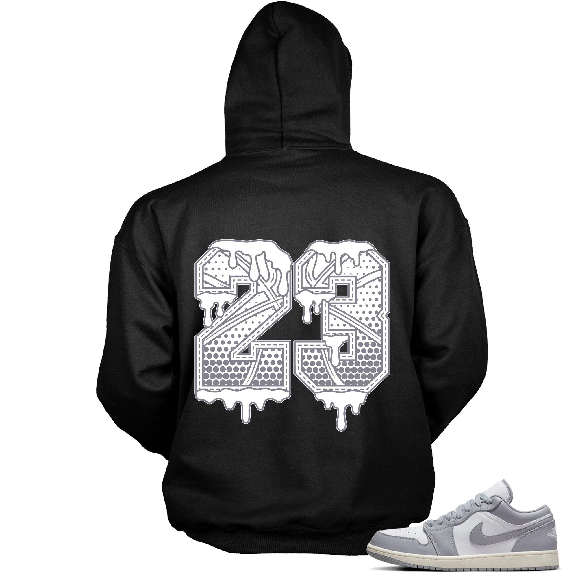 Number 23 Ball Hoodie AJ 1 Low Vintage Stealth Grey photo
