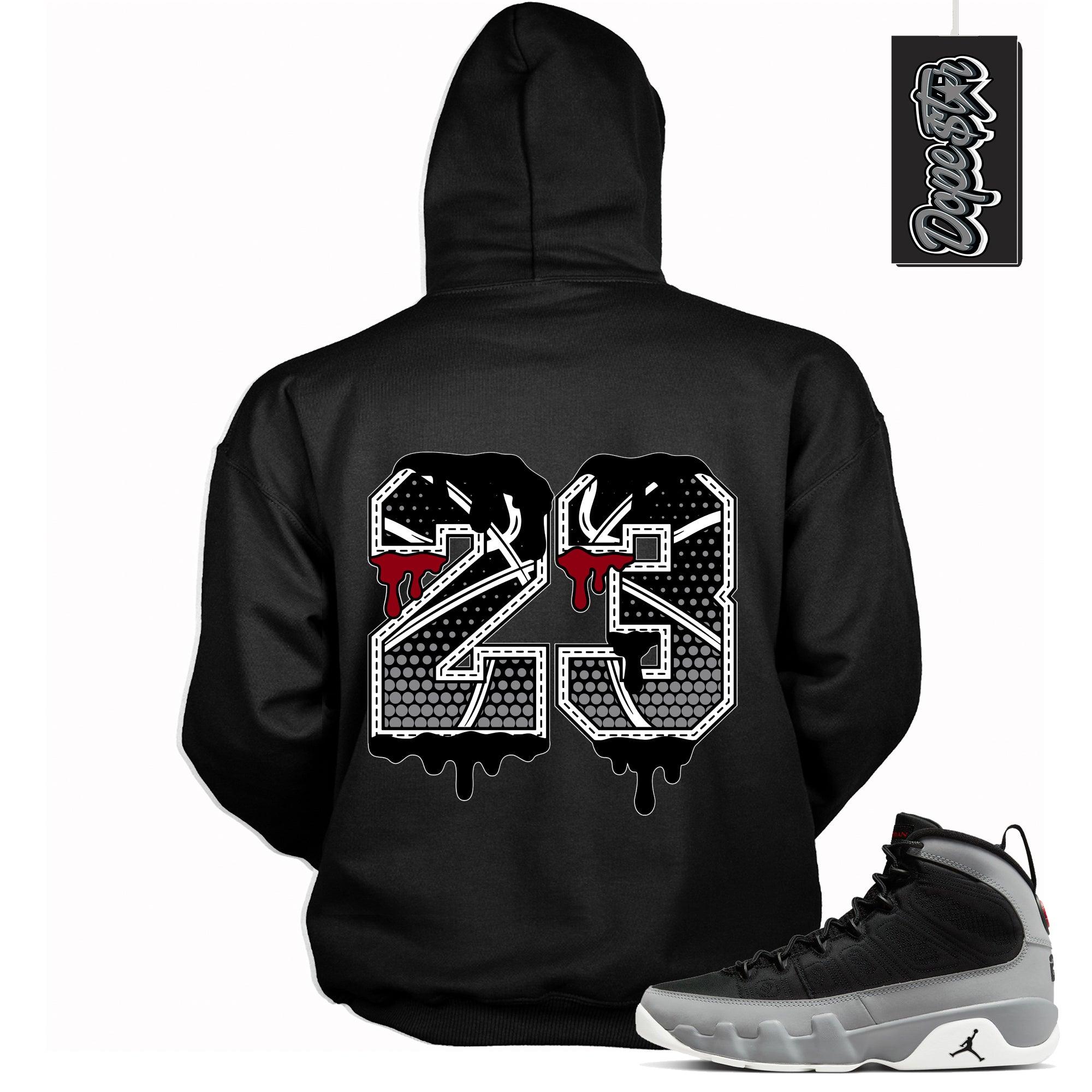 Number 23 Ball Hoodie Air Jordan 9 Particle Grey photo