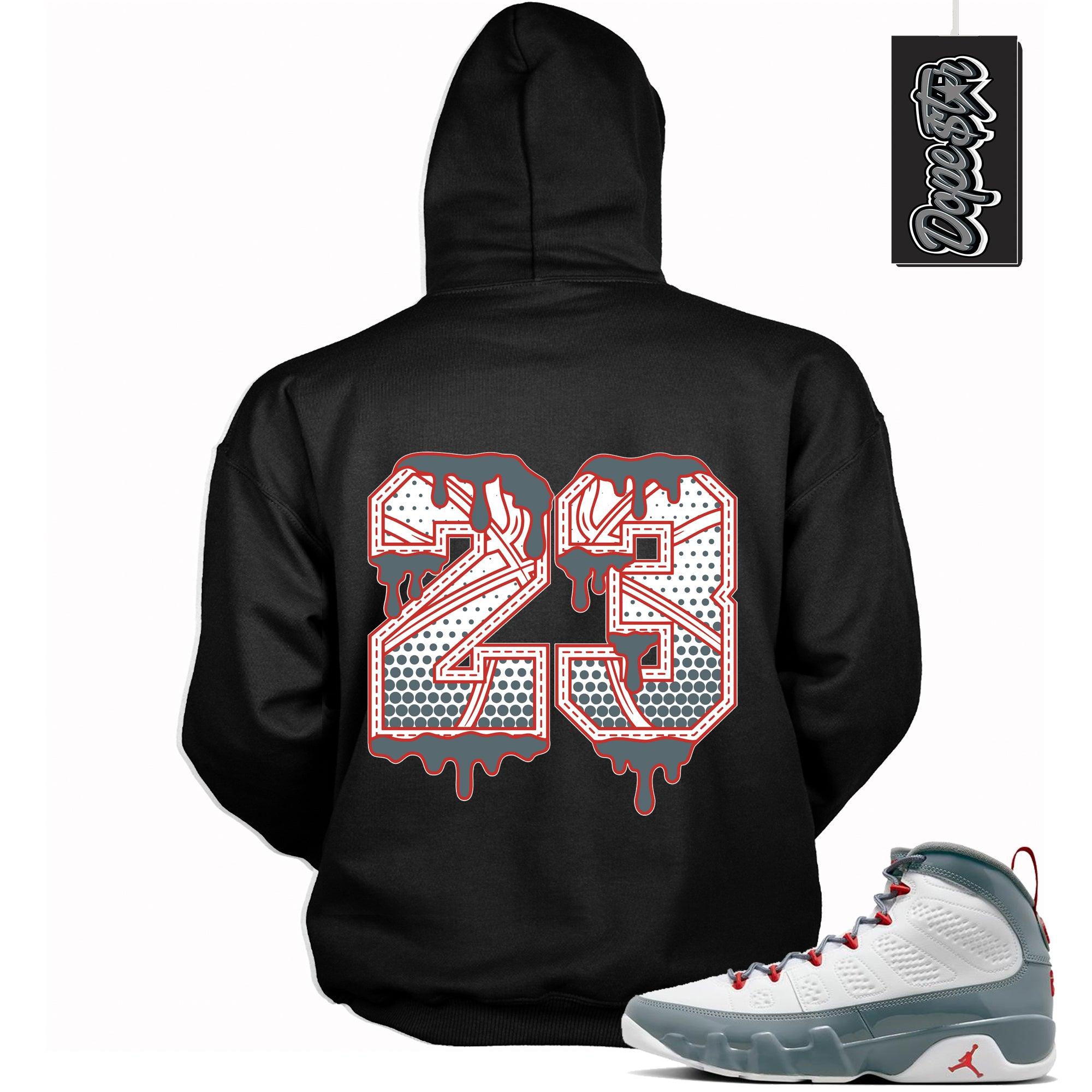 Number 23 Ball Hoodie Air Jordan 9 Red Fire photo