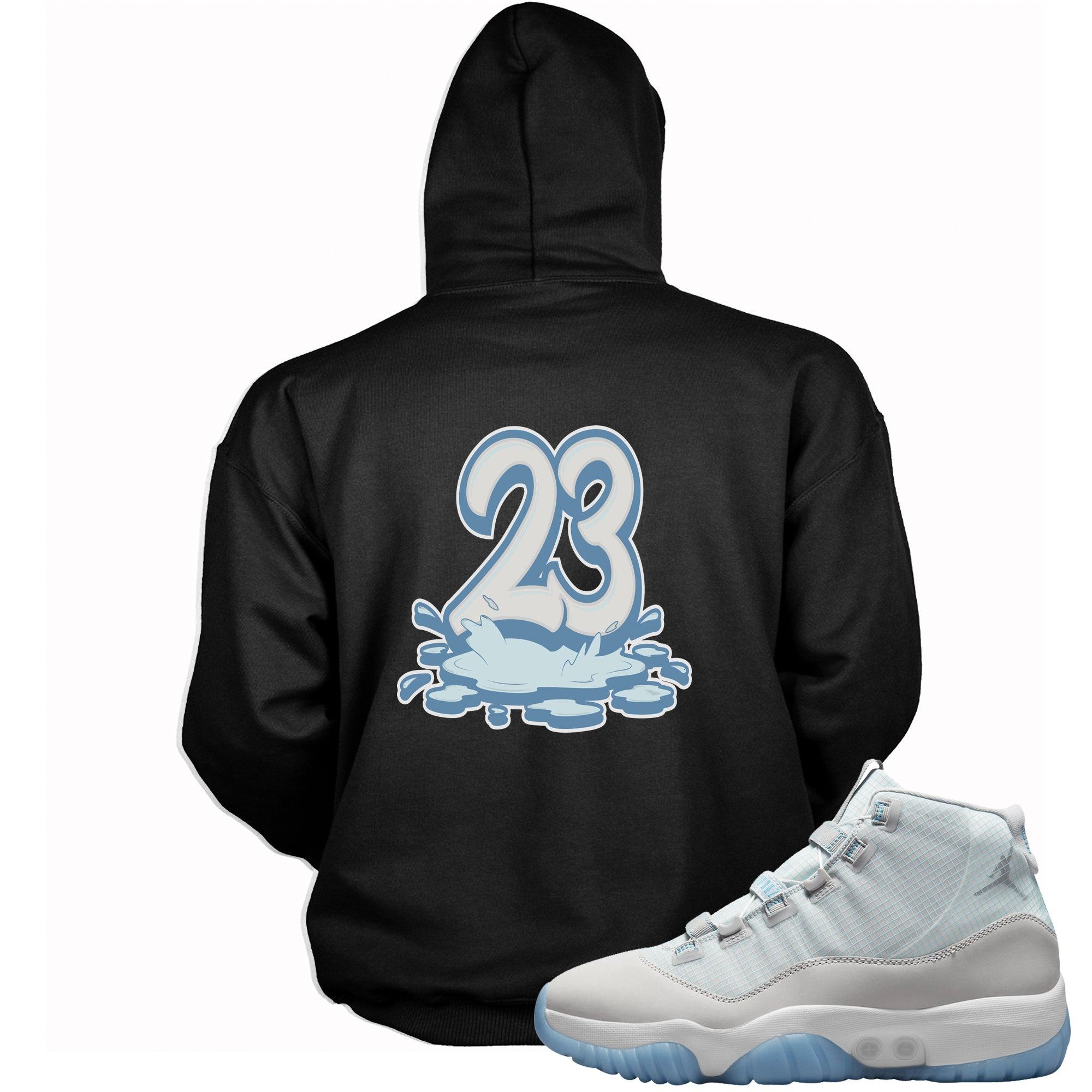 Number 23 Melting Hoodie AJ 11 Adapt Dark Powder Blue photo