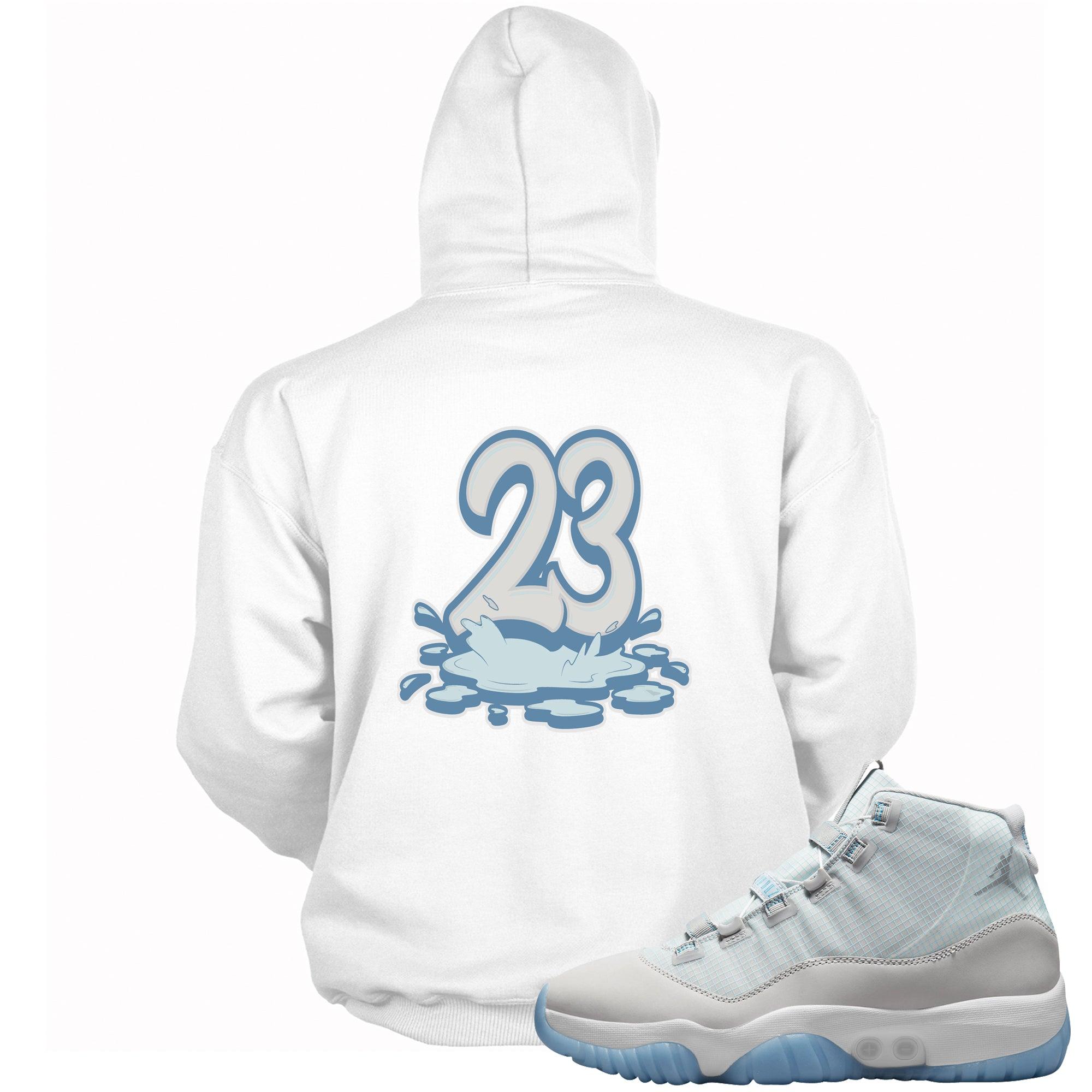 23 Melting Hoodie AJ 11 Adapt Dark Powder Blue photo