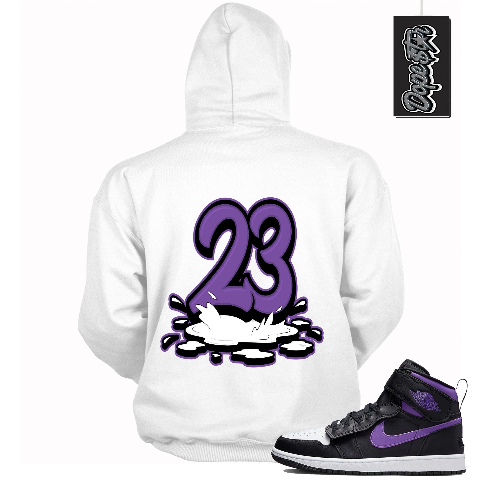 23 Melting Hoodie AJ 1 High FlyEase Black Bright Violet photo