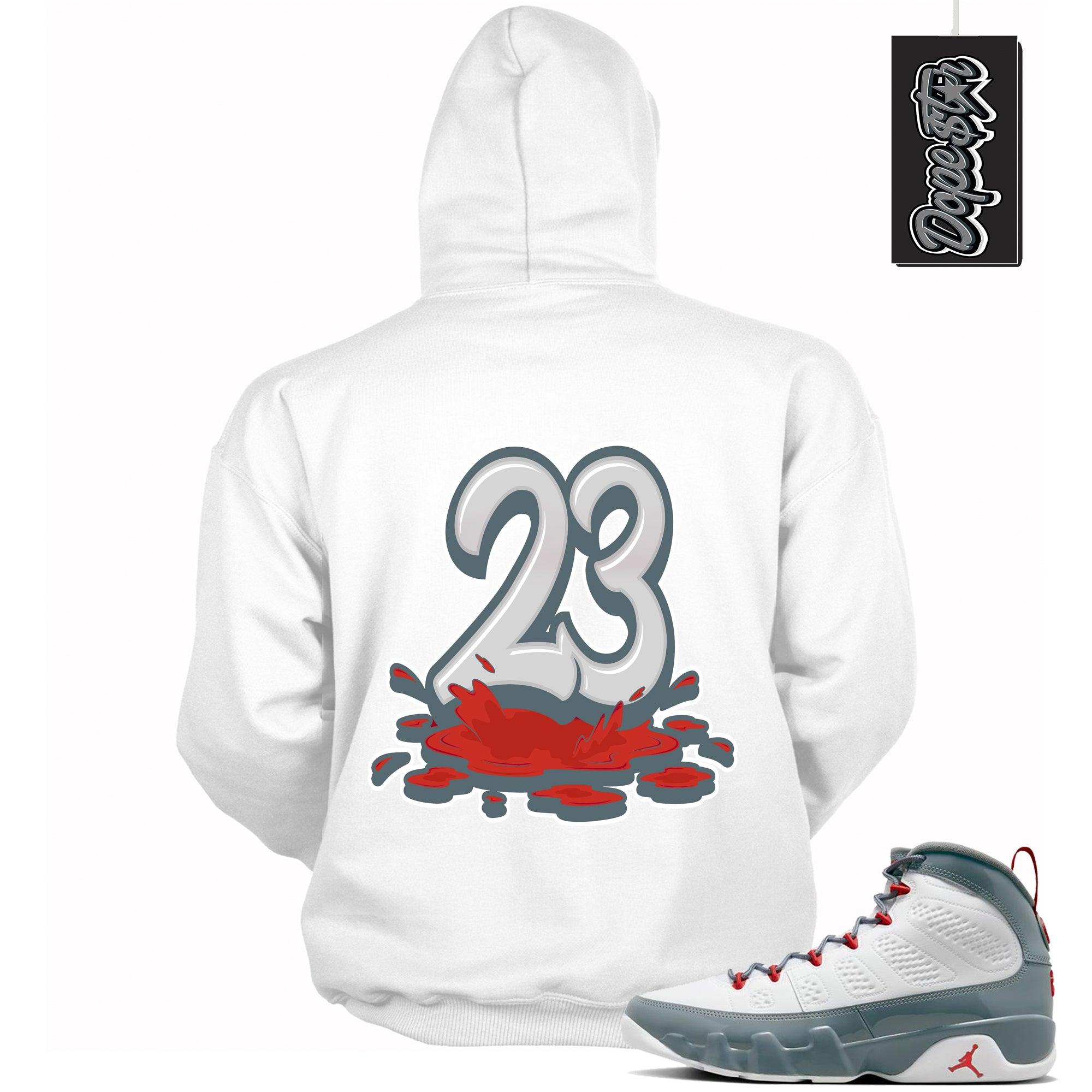23 Melting Hoodie Air Jordan 9 Red Fire photo