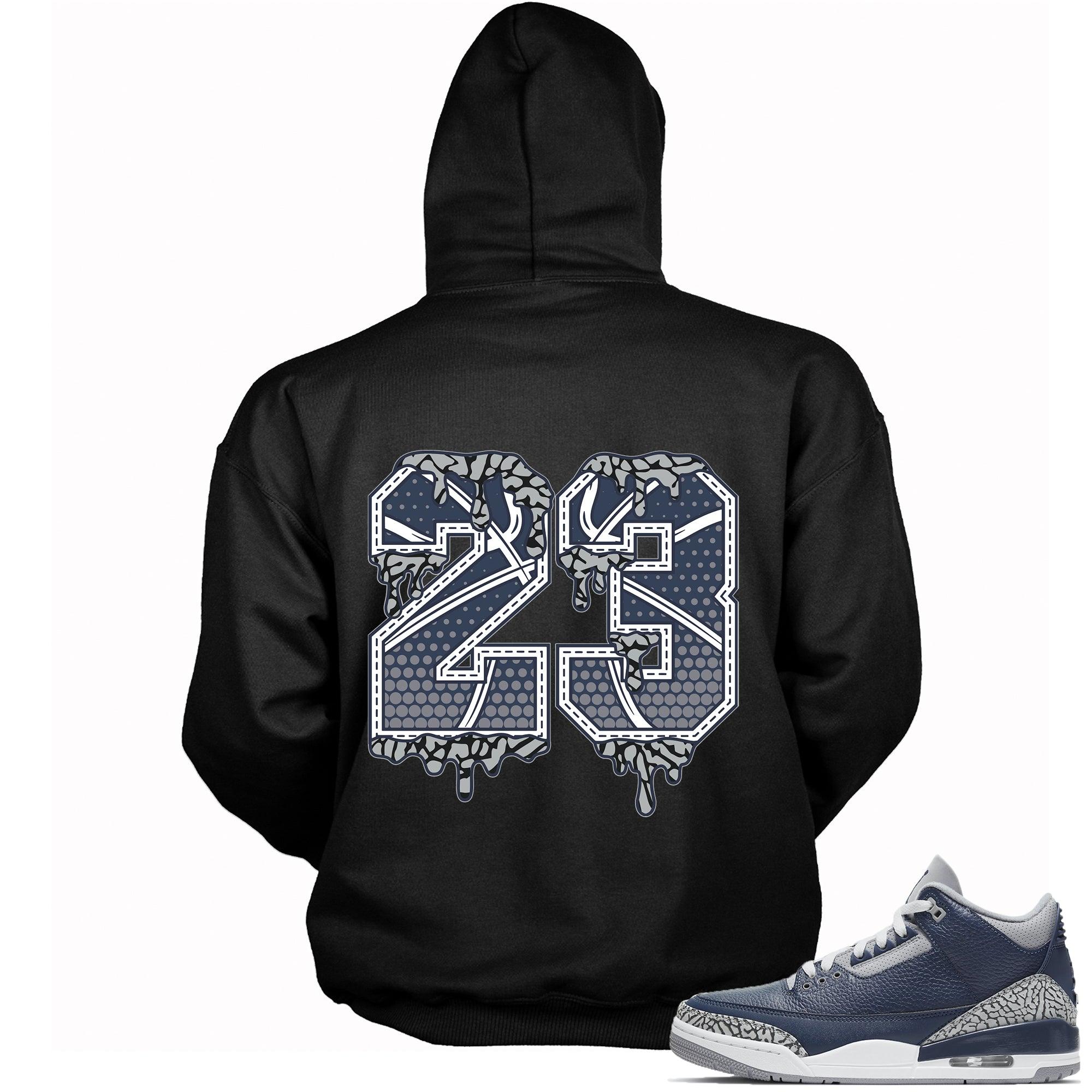 Number 23 Ball Hoodie AJ 3 Midnight Navy photo