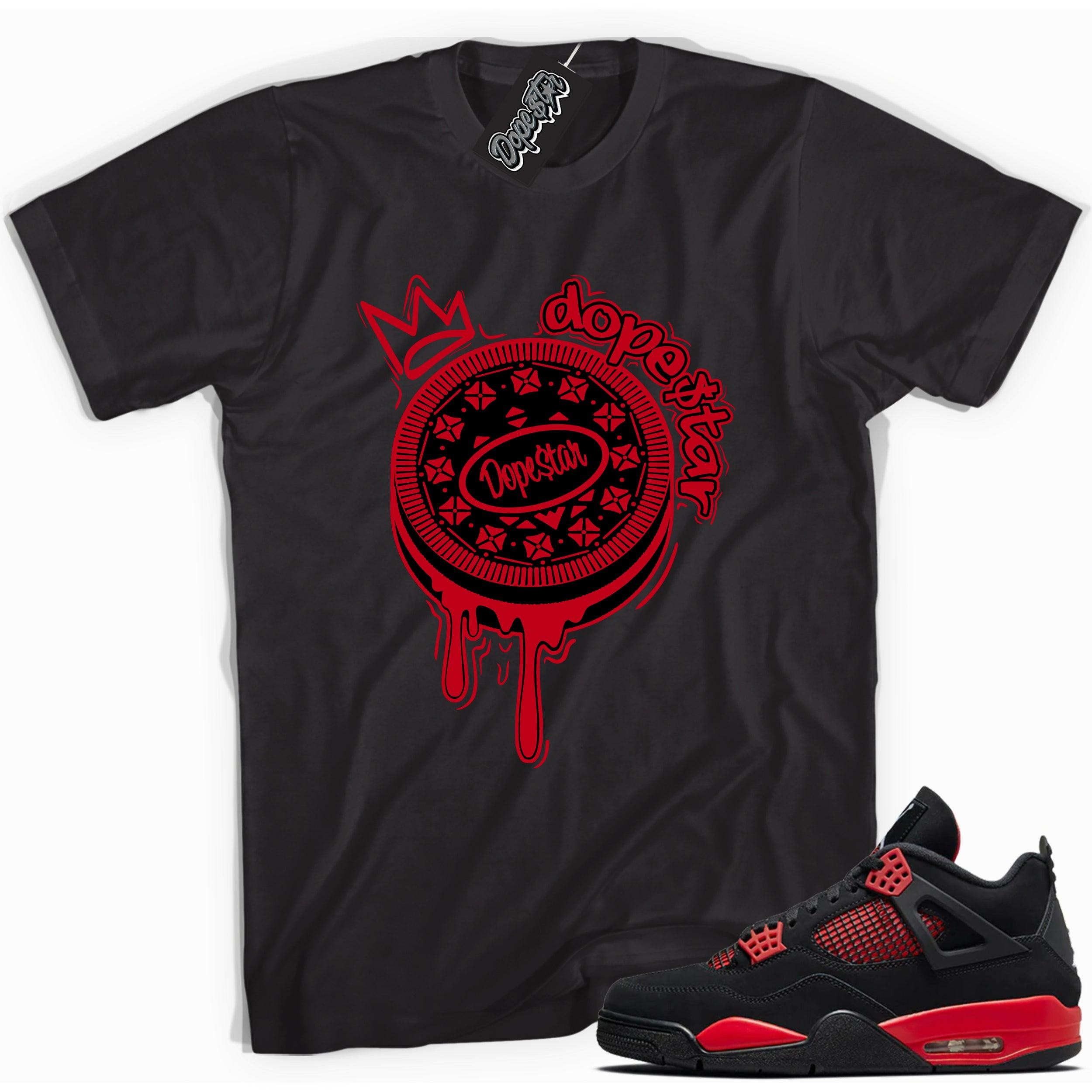 Oreo Sneaker Tee Air Jordan 4 Red Thunder photo