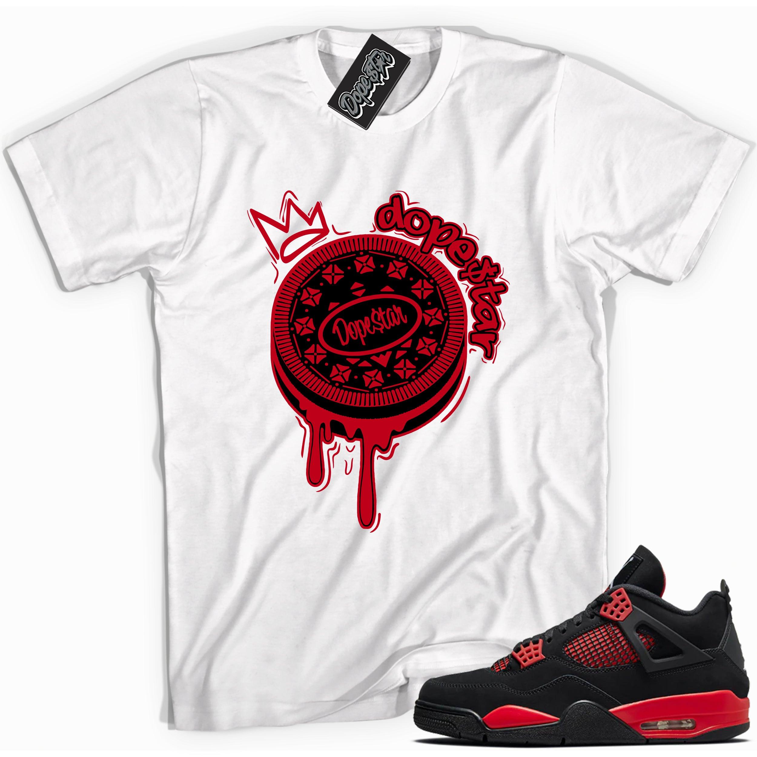 Oreo Shirt Air Jordan 4 Red Thunder photo