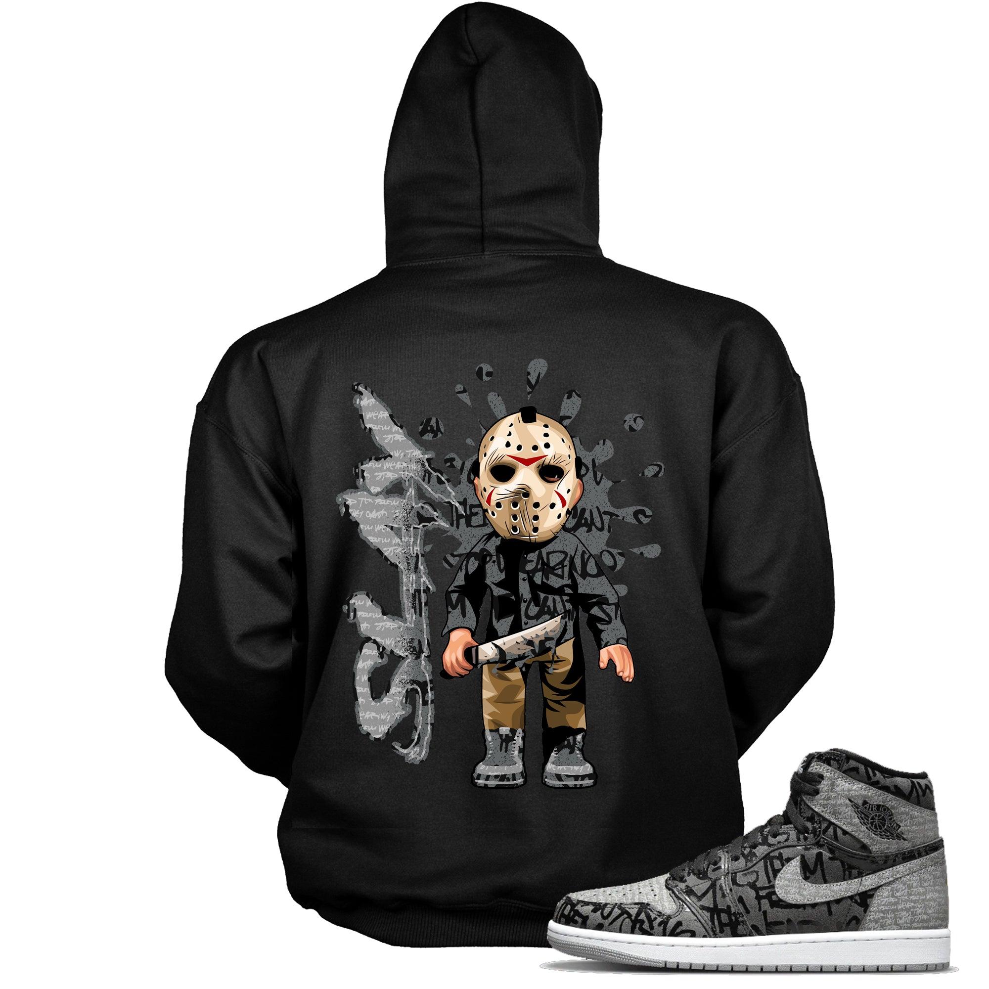 Black Slay Hoodie AJ 1 High OG Rebellionaire photo