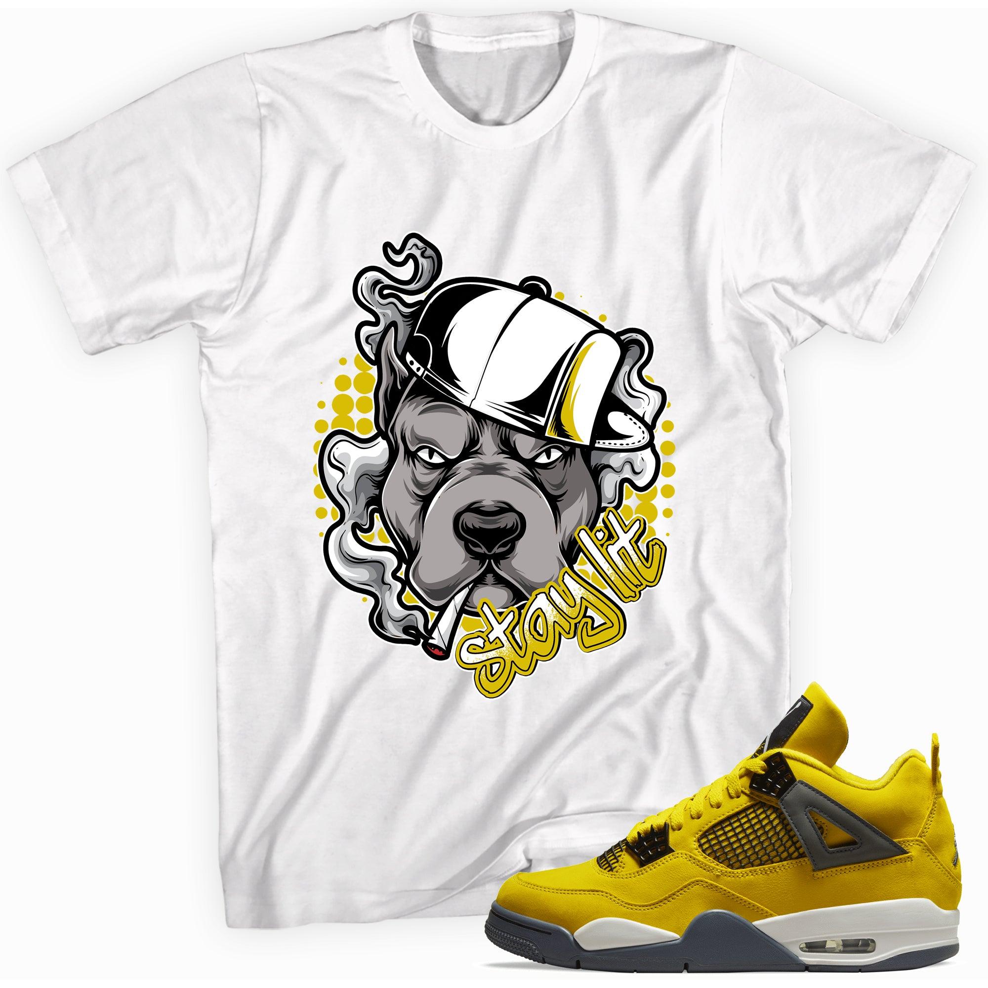 Stay Lit Shirt Air Jordan 4 Retro Lightning photo