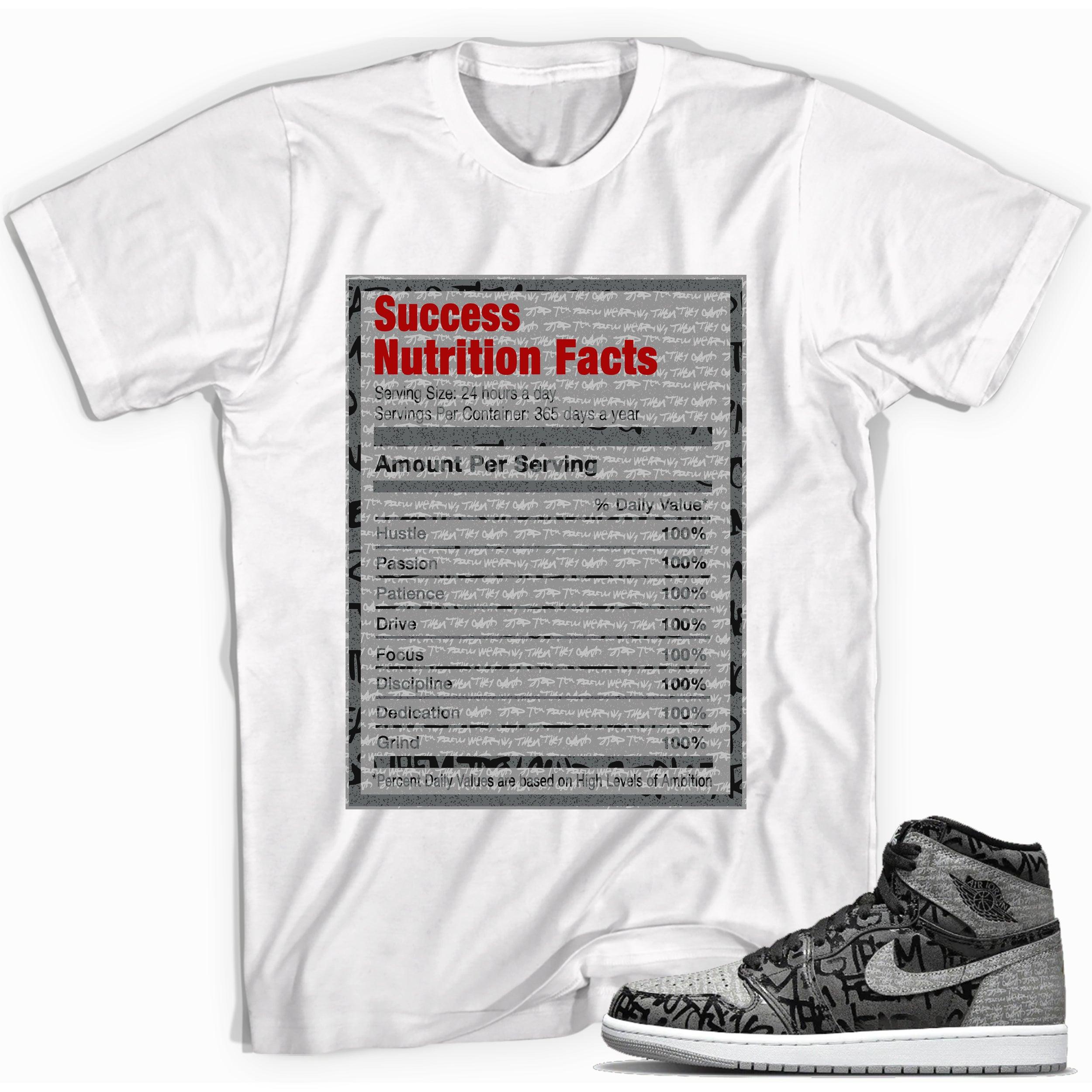 Success Nutrition Sneaker Tee Jordan 1s High OG Rebellionaire photo