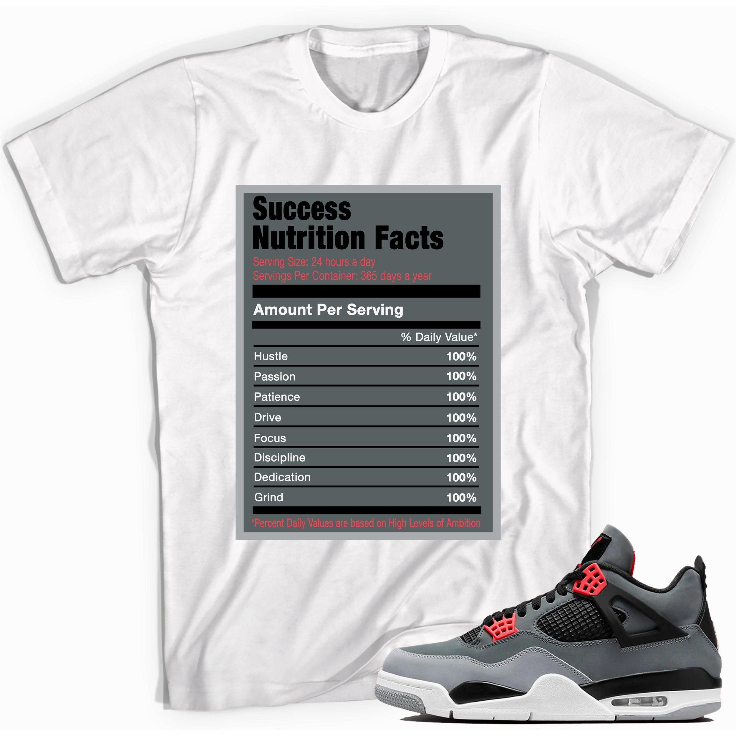 Success Nutrition Facts Shirt AJ 4s Infrared