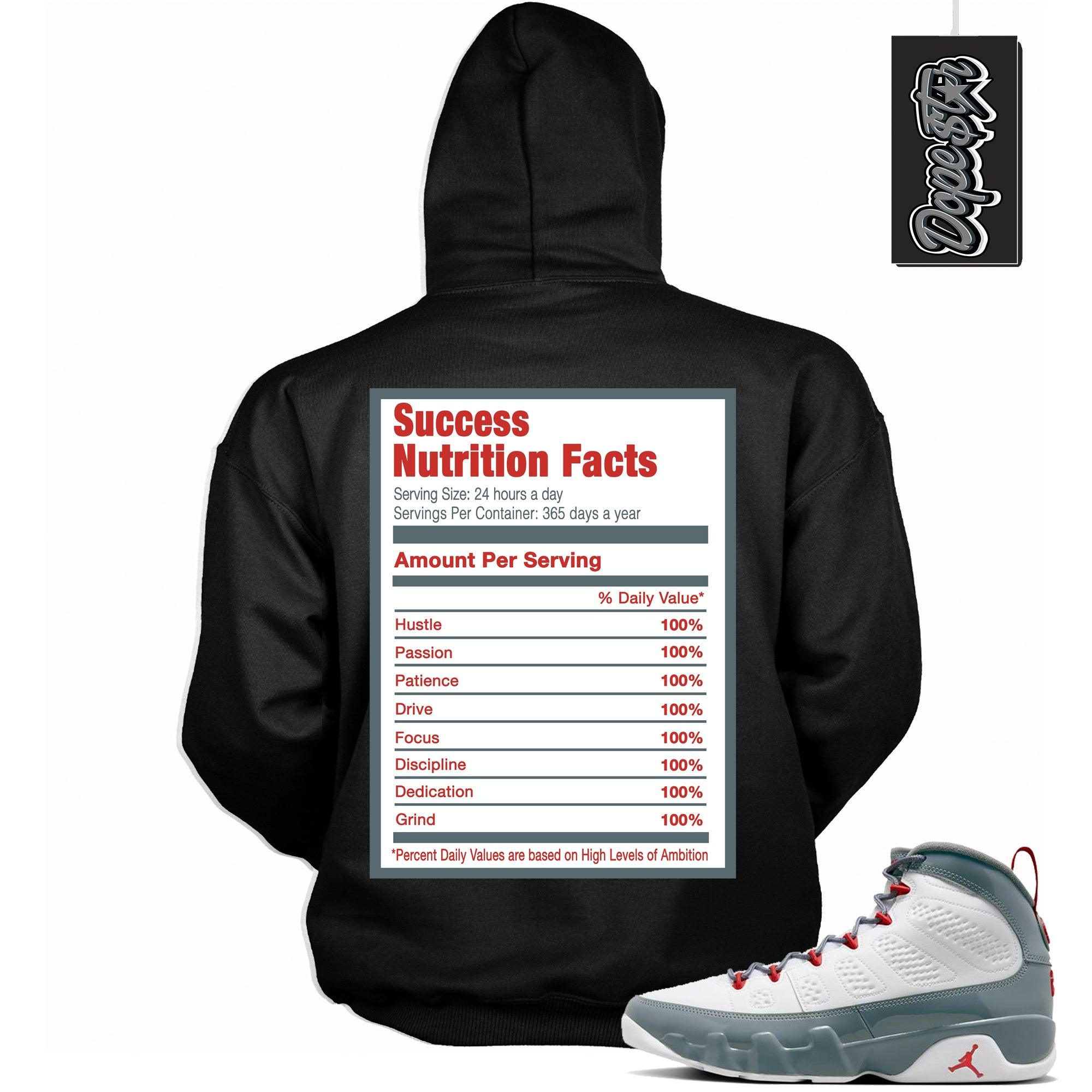 Success Nutrition Hoodie Air Jordan 9 Red Fire photo