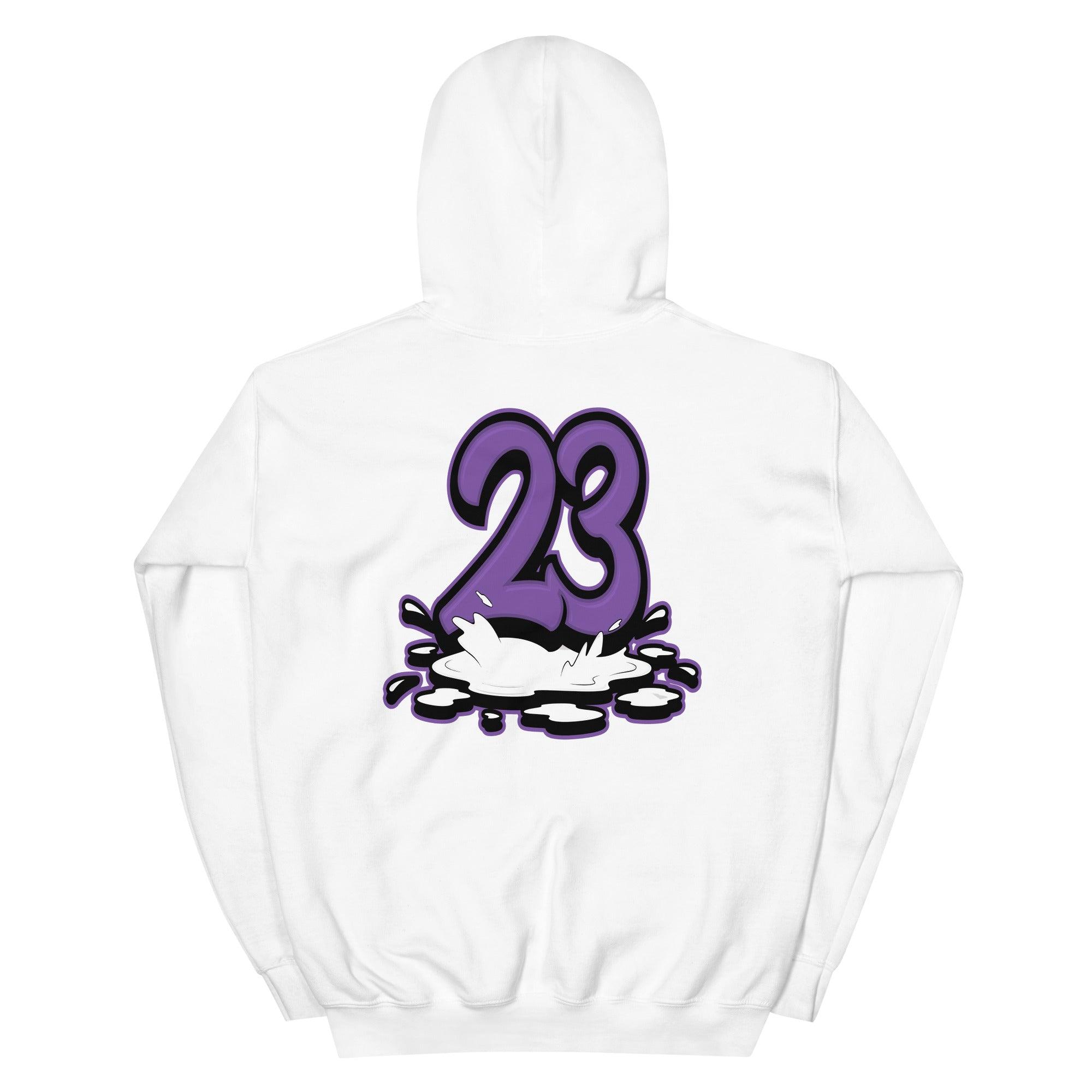 White 23 Melting Hoodie AJ 1 High FlyEase Black Bright Violet photo
