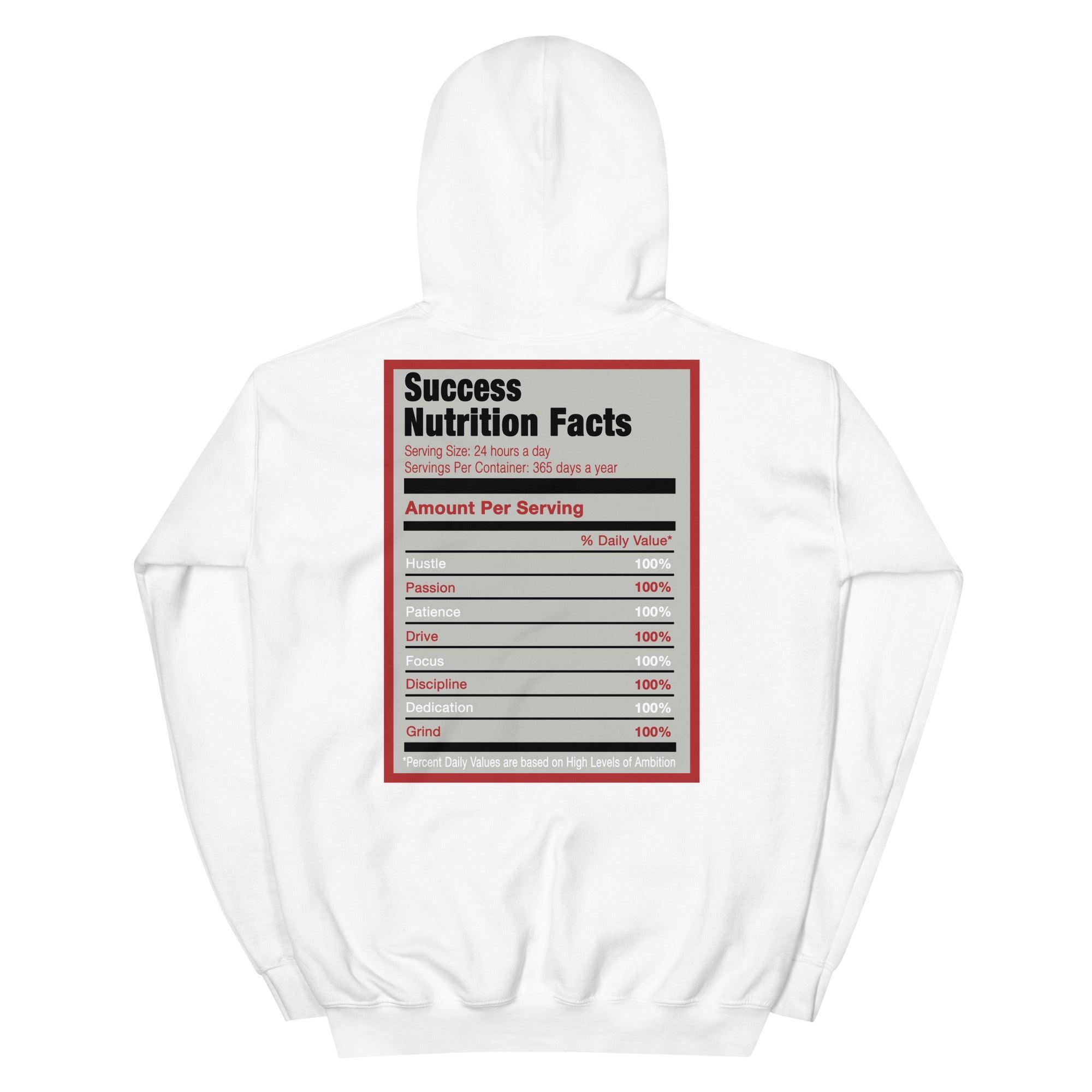 White Success Nutrition Hoodie AJ 1 Retro High Light Smoke Grey photo