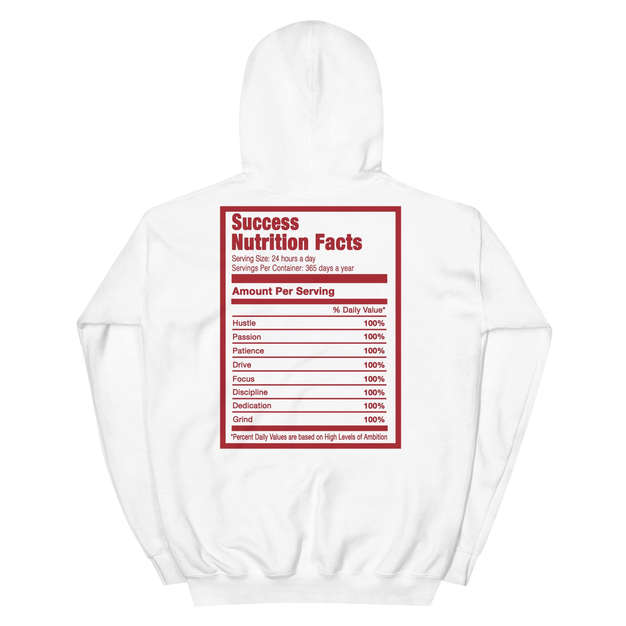 White Success Nutrition Hoodie AJ 1 High OG Newstalgia Chenille photo