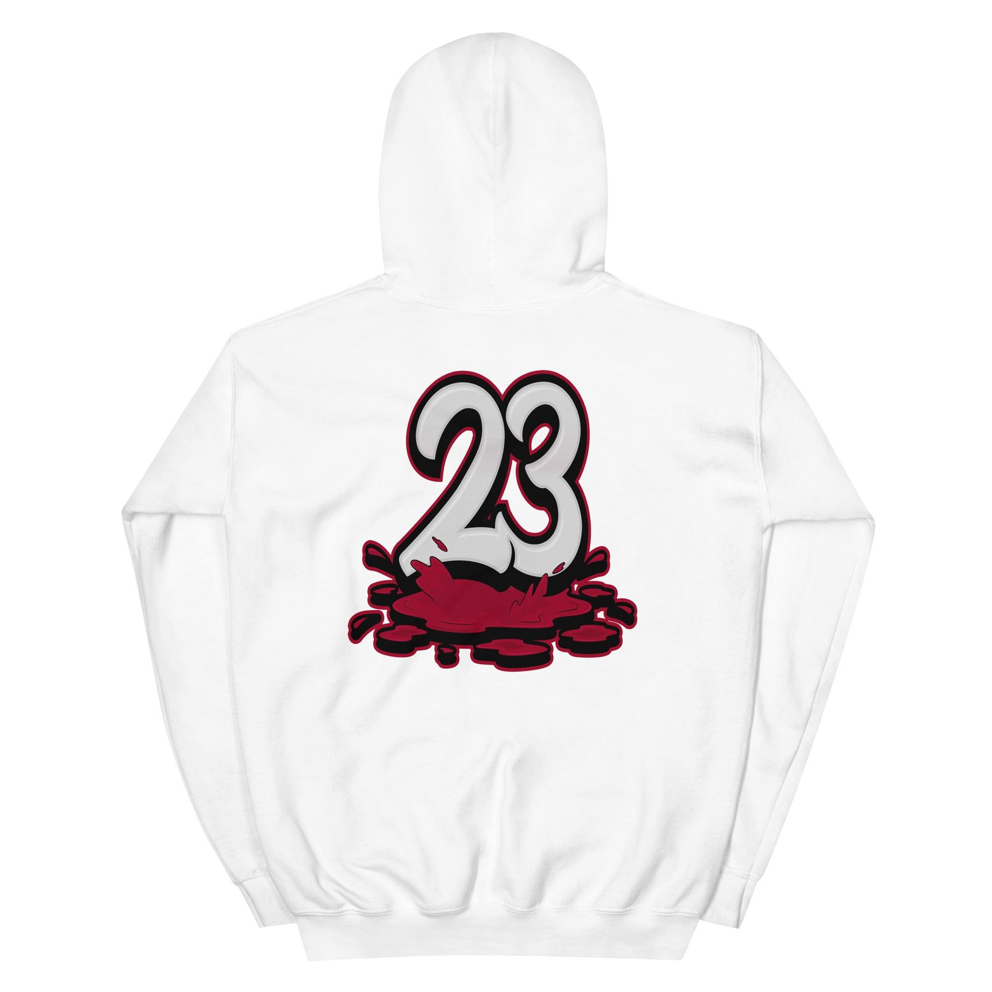 White 23 Melting Hoodie AJ 1 Retro AJKO Chicago photo 