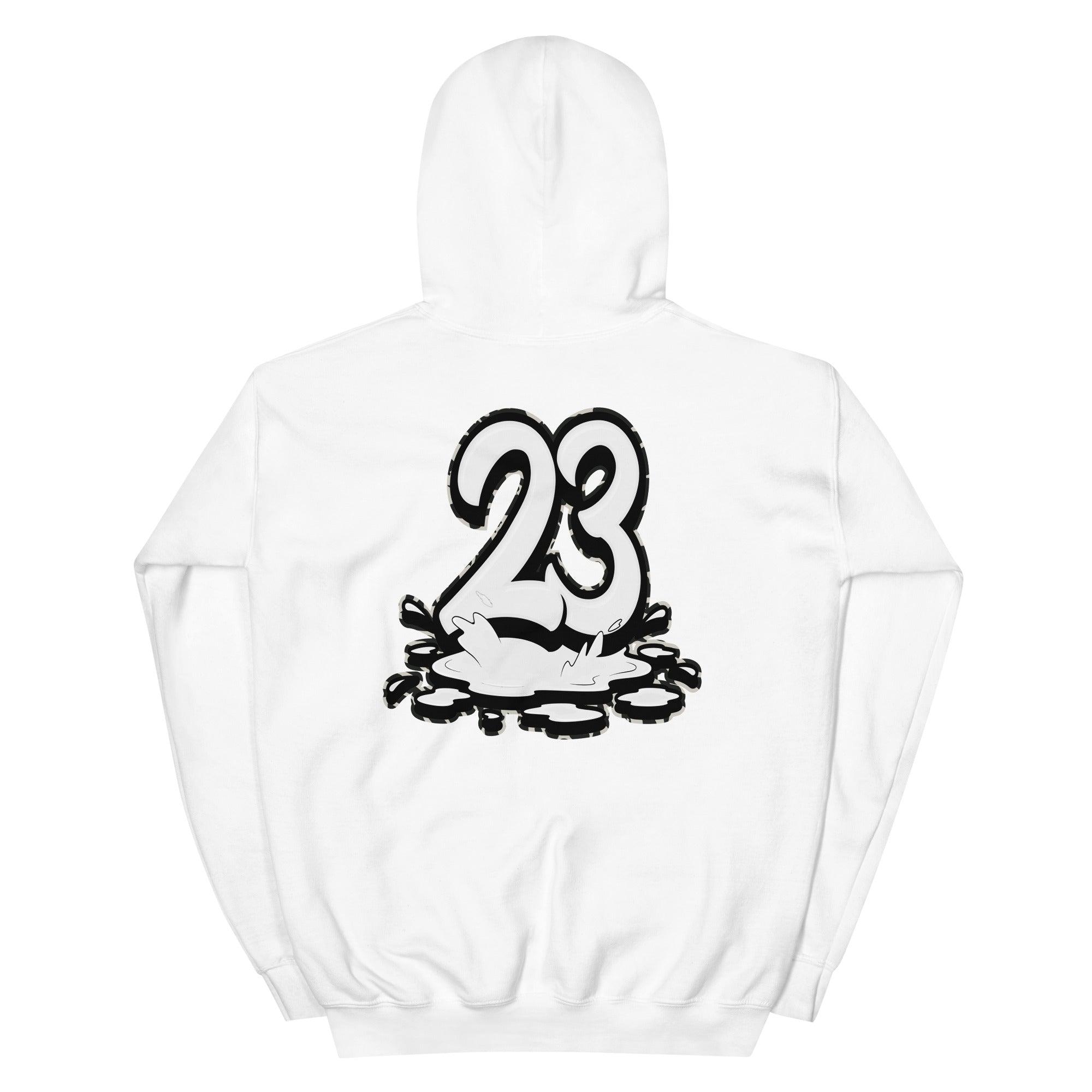 White 23 Melting Hoodie AJ 11 Animal Instinct photo