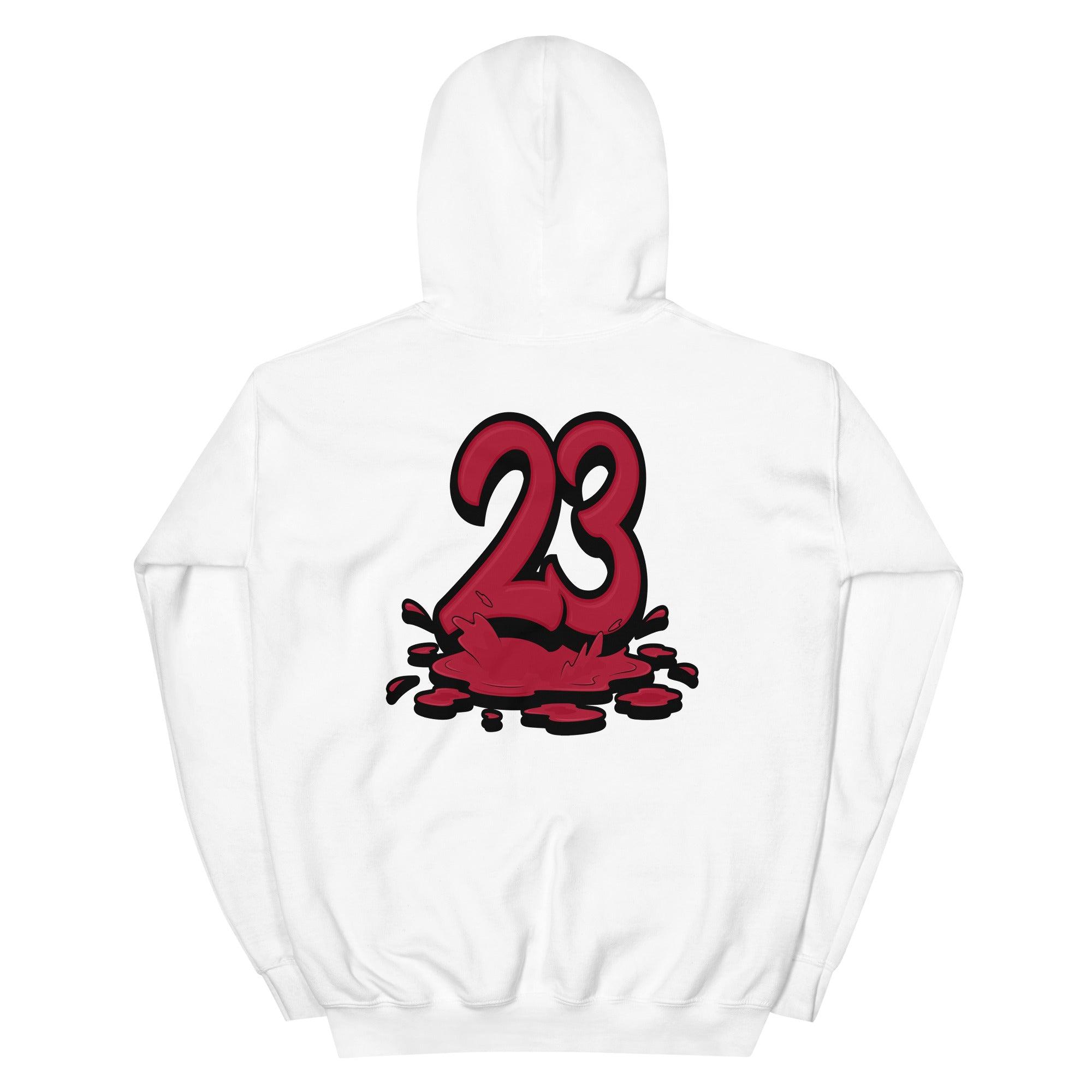 White 23 Melting Hoodie AJ 14 Retro Low Red Lipstick Womens photo