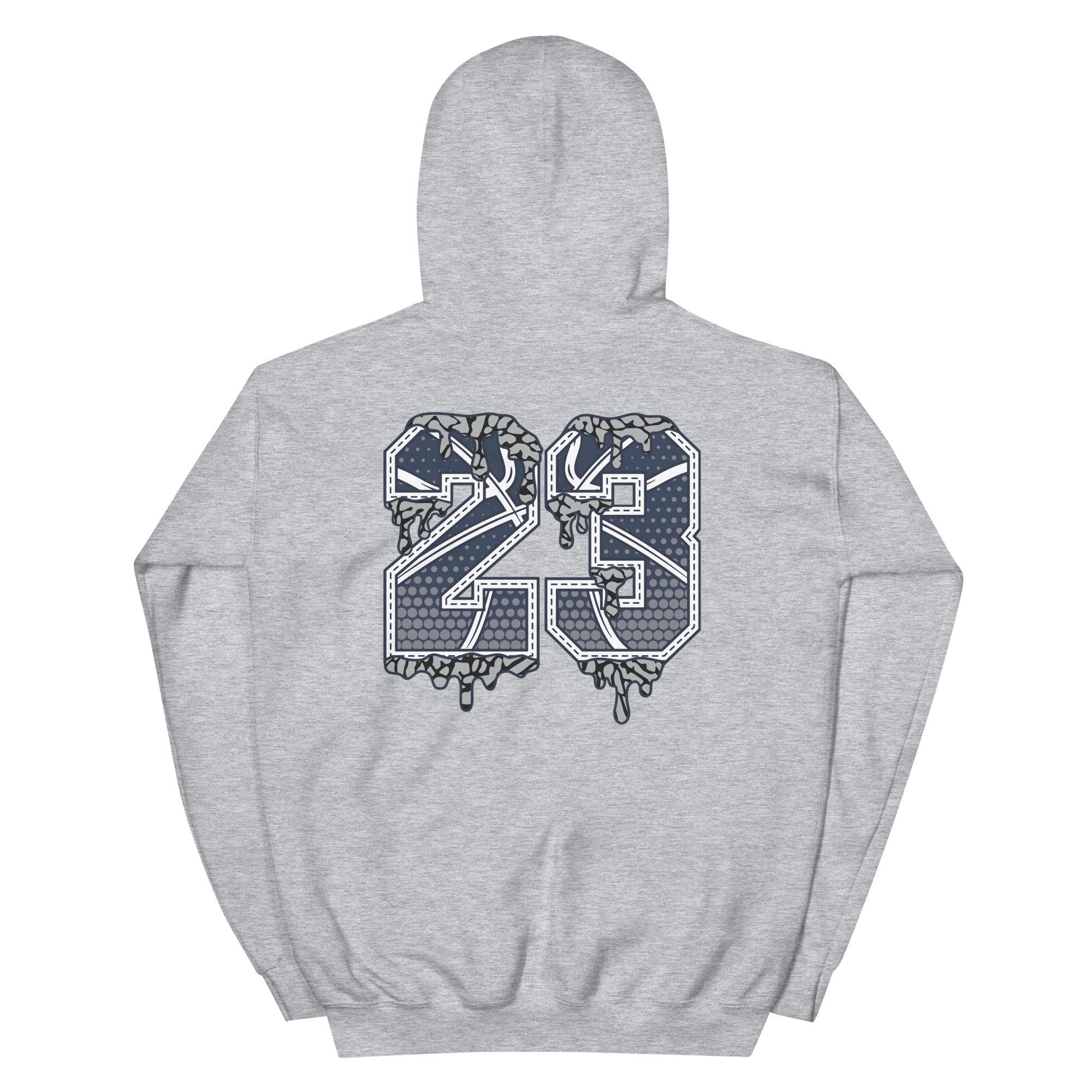 Gray 23 Ball Hoodie AJ 3 Midnight Navy photo