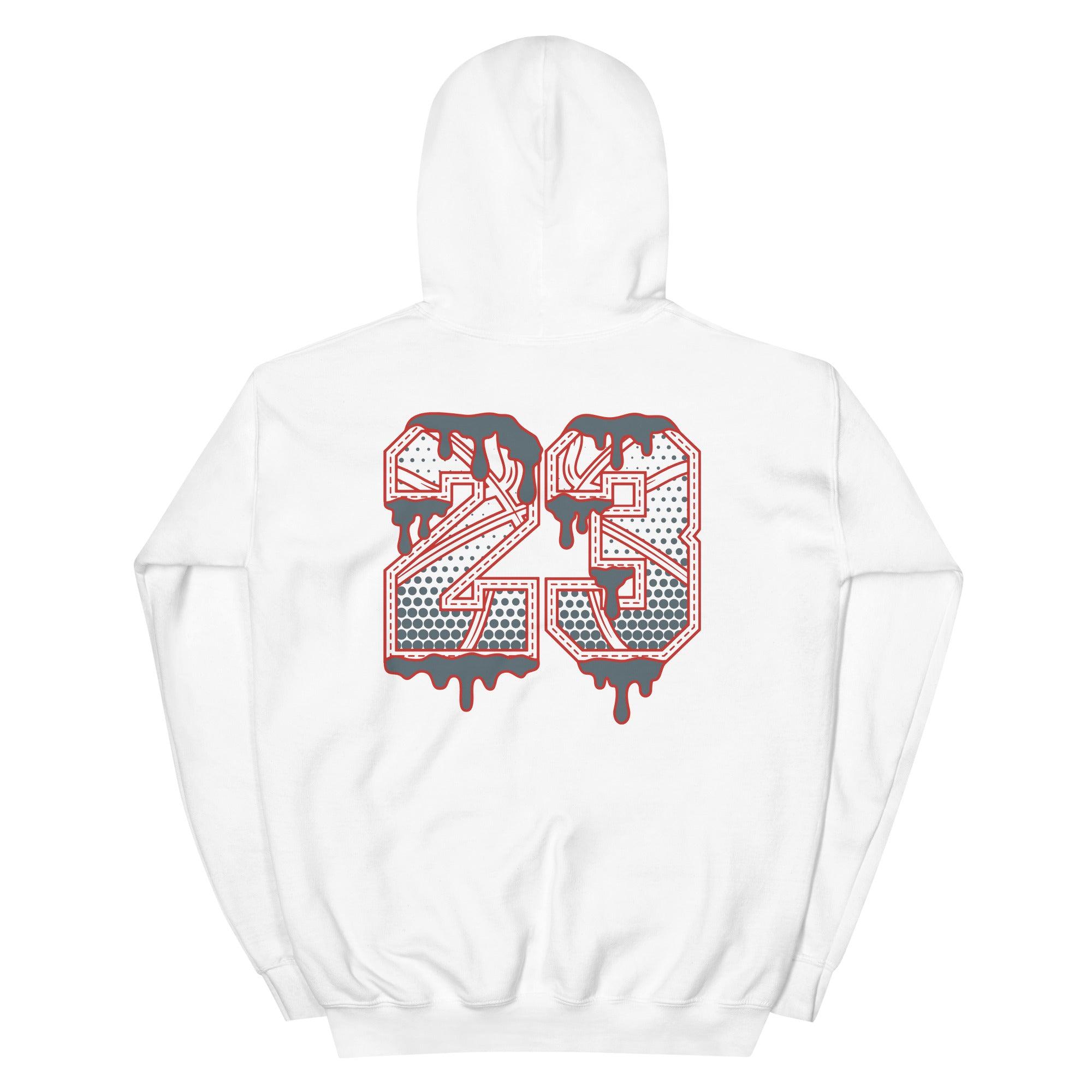 White 23 Ball Hoodie Air Jordan 9 Red Fire photo