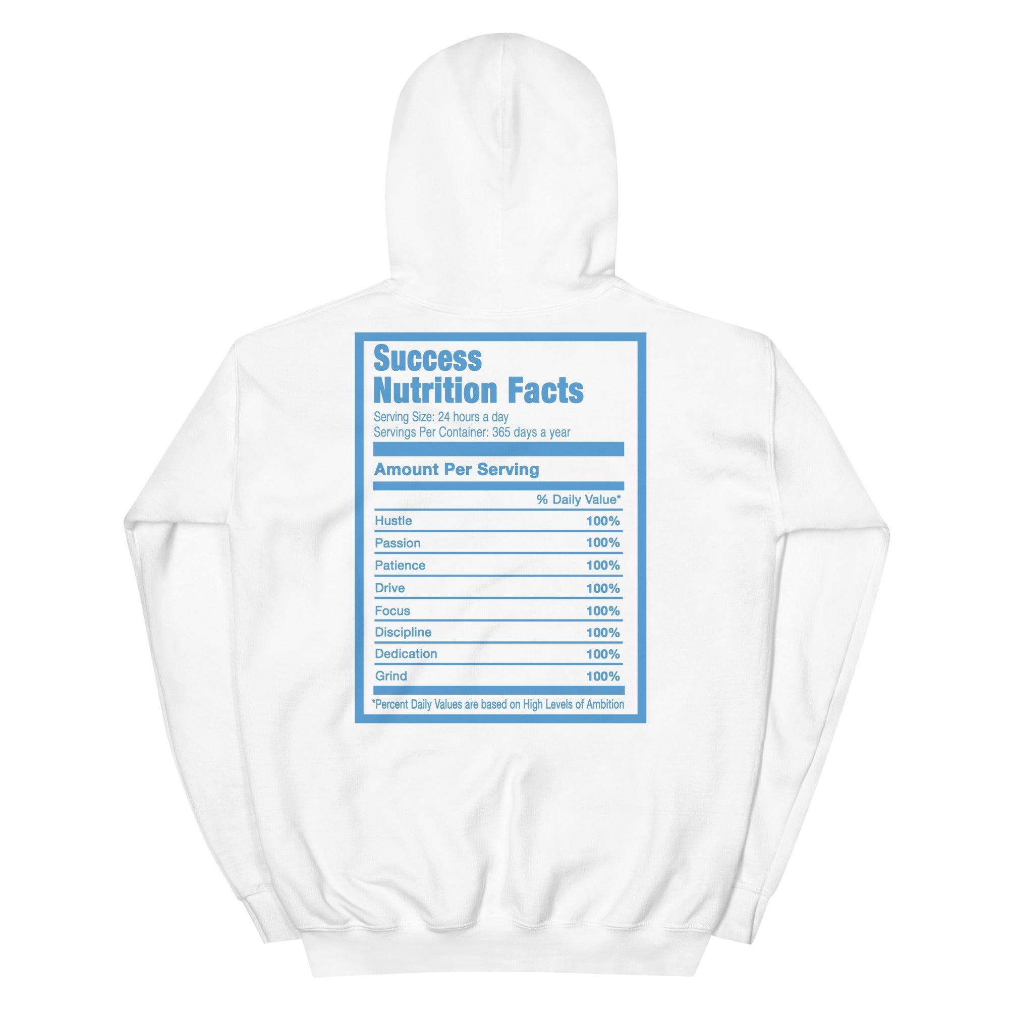 Success Nutrition Hoodie Nike Air Force 1 High White University Blue Sneakers photo