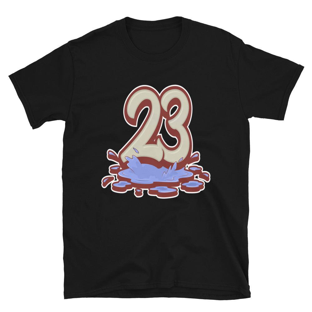 Black 23 Melting Shirt AJ 1 High Zoom Team Red photo