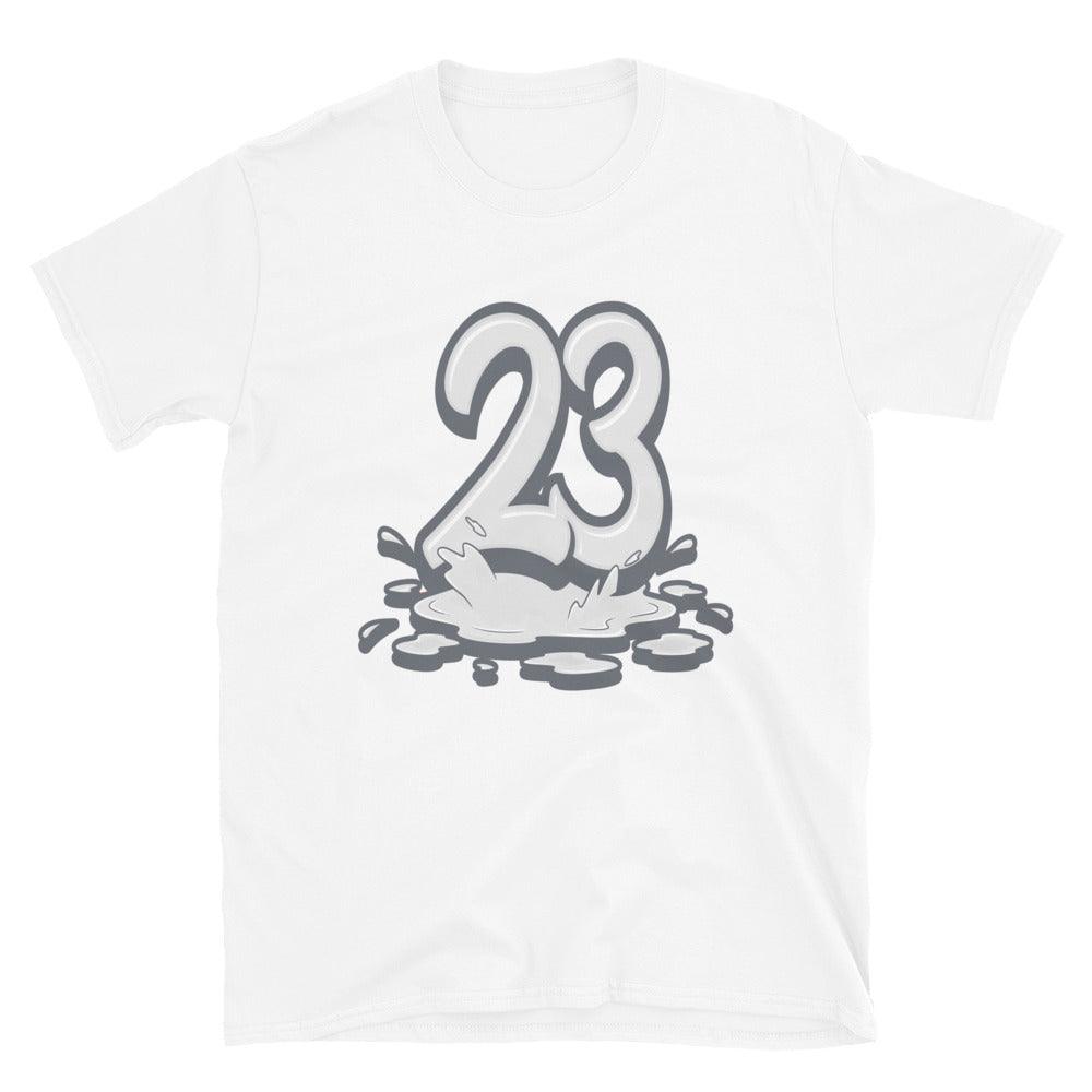 White 23 Melting Shirt AJ 12 Retro Stealth photo