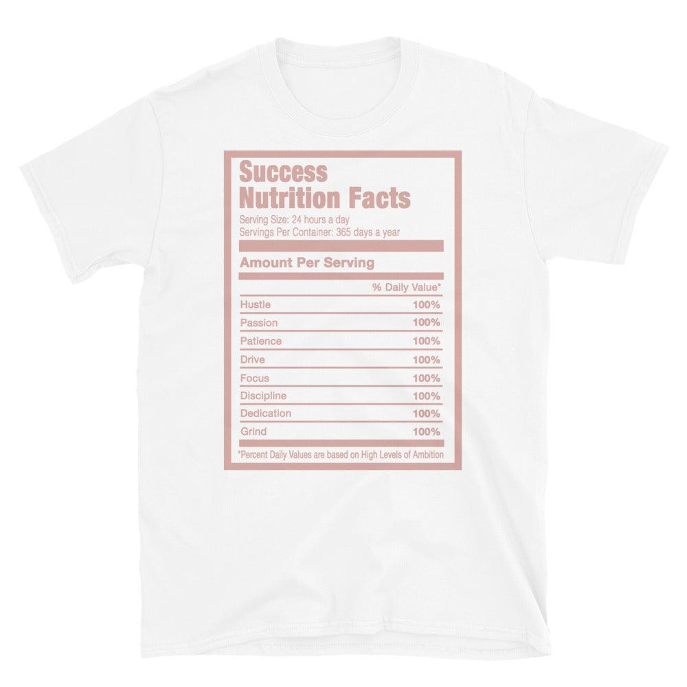 White Success Nutrition Shirt Nike Dunk Low Womens Rose Whisper photo